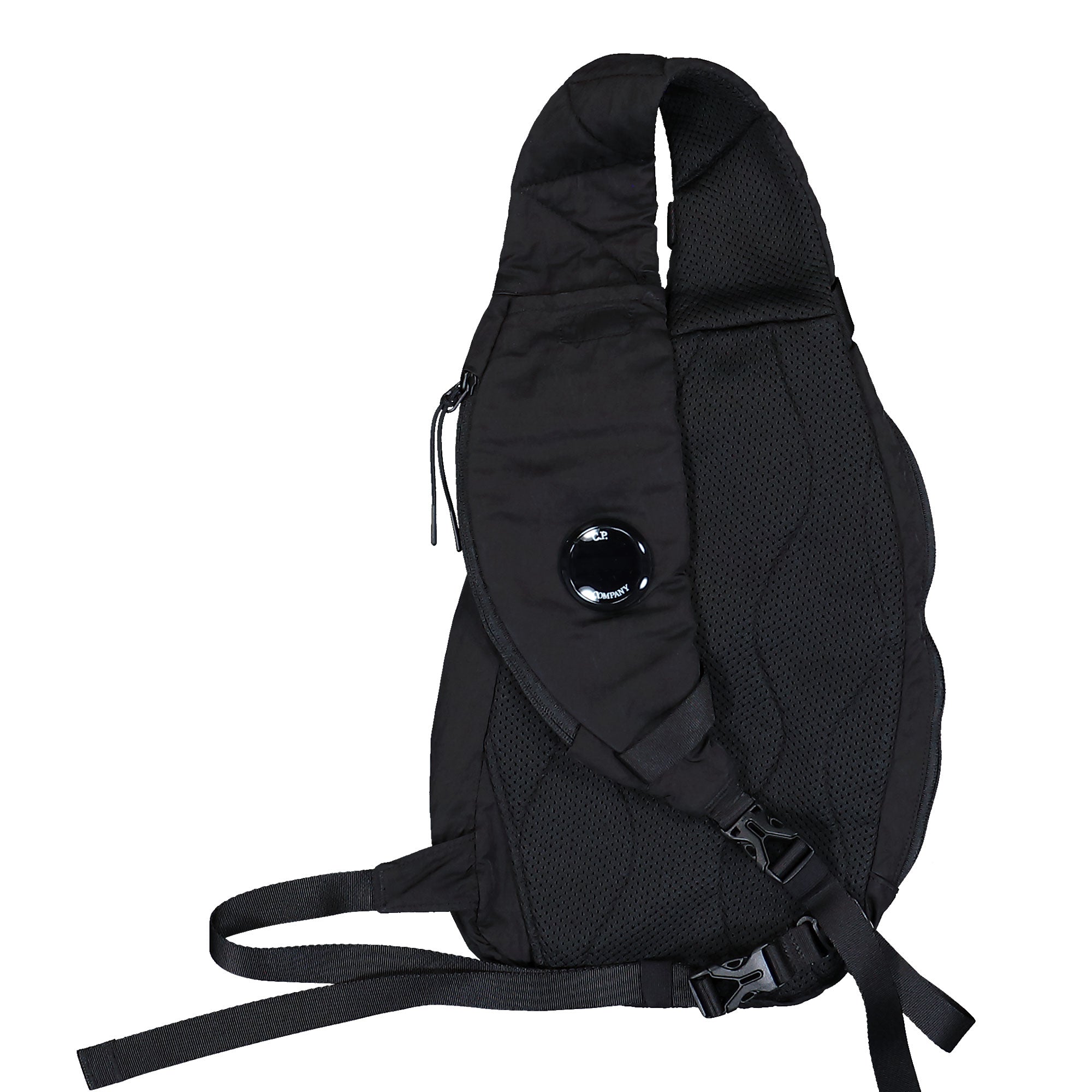 C.P. Company Nylon B Crossbody Backpack Black Bag RCCMAC735A-005269G 999 Close-up | Overkill