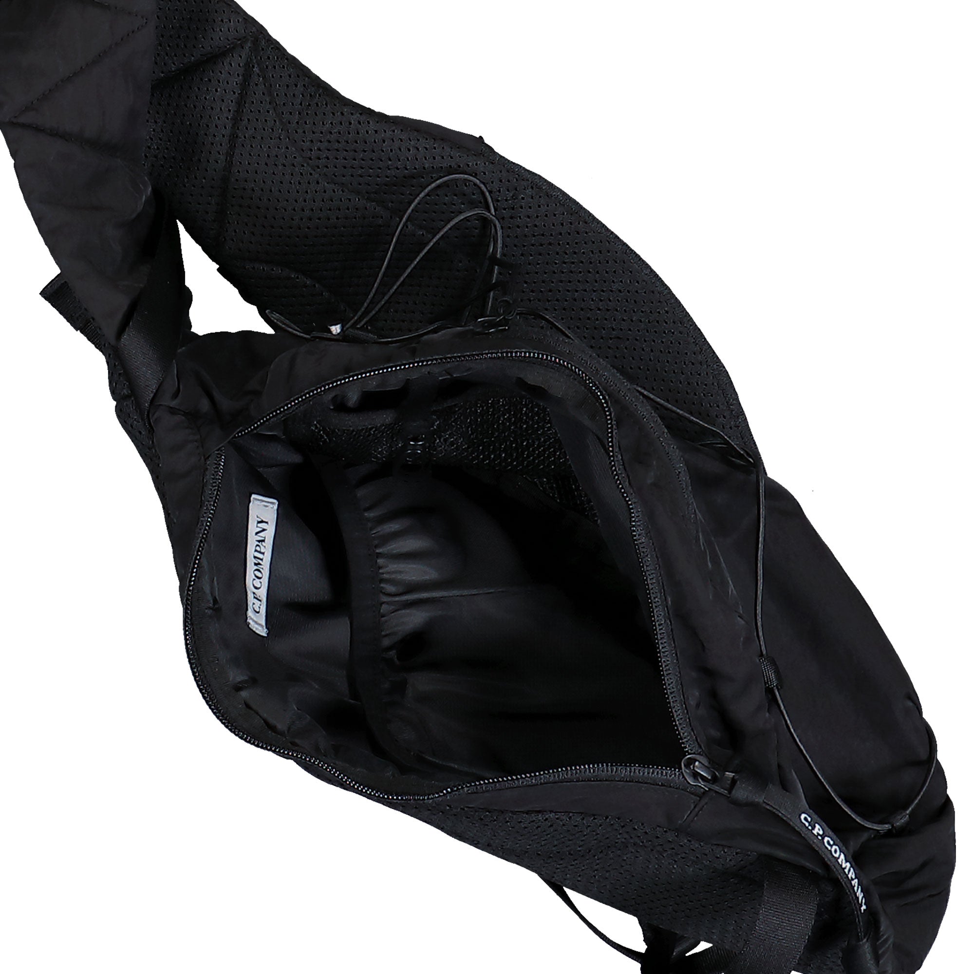 C.P. Company Nylon B Crossbody Backpack Black Bag RCCMAC735A-005269G 999 Detail View 2 | Overkill