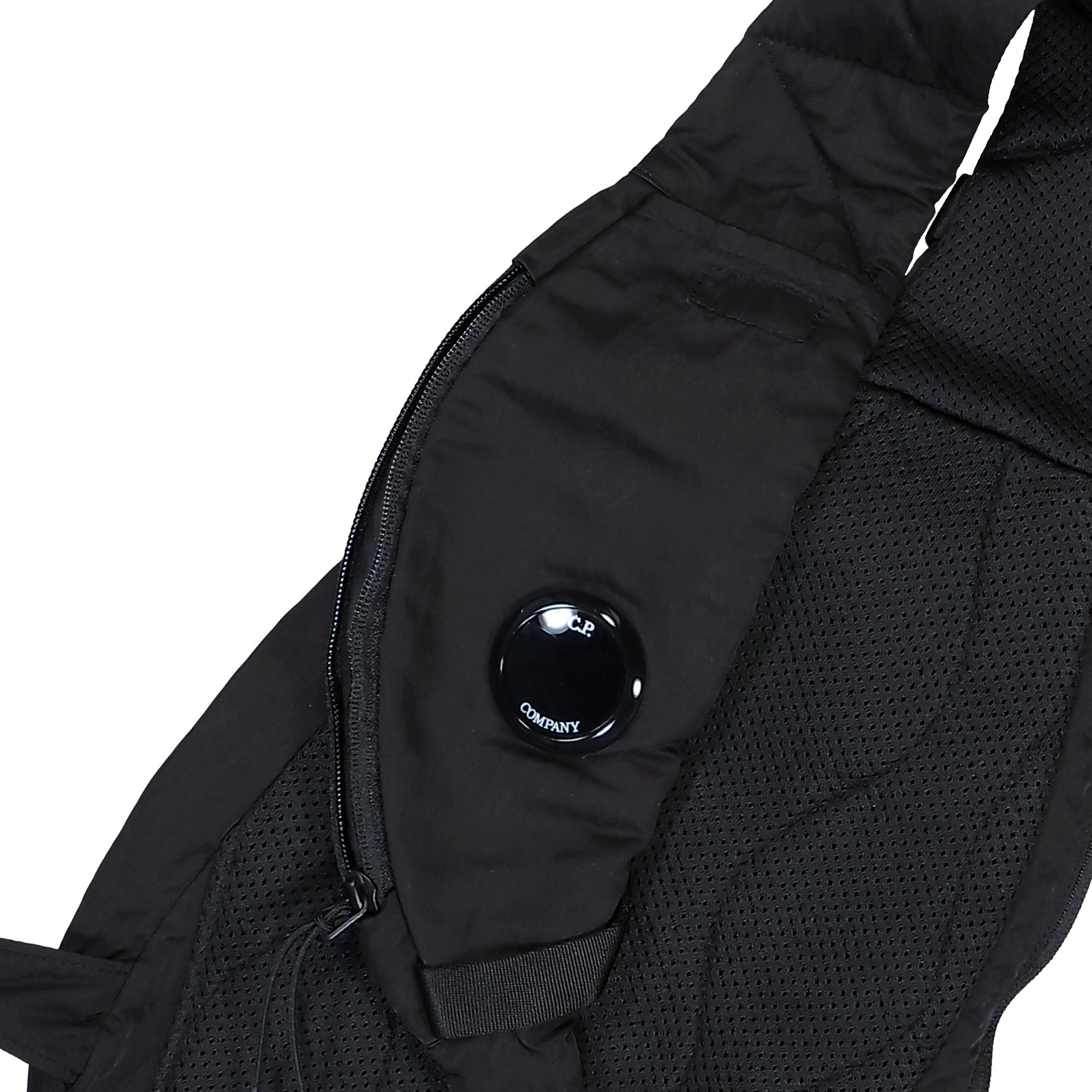 C.P. Company Nylon B Crossbody Backpack Black Bag RCCMAC735A-005269G 999 Detail View 3 | Overkill