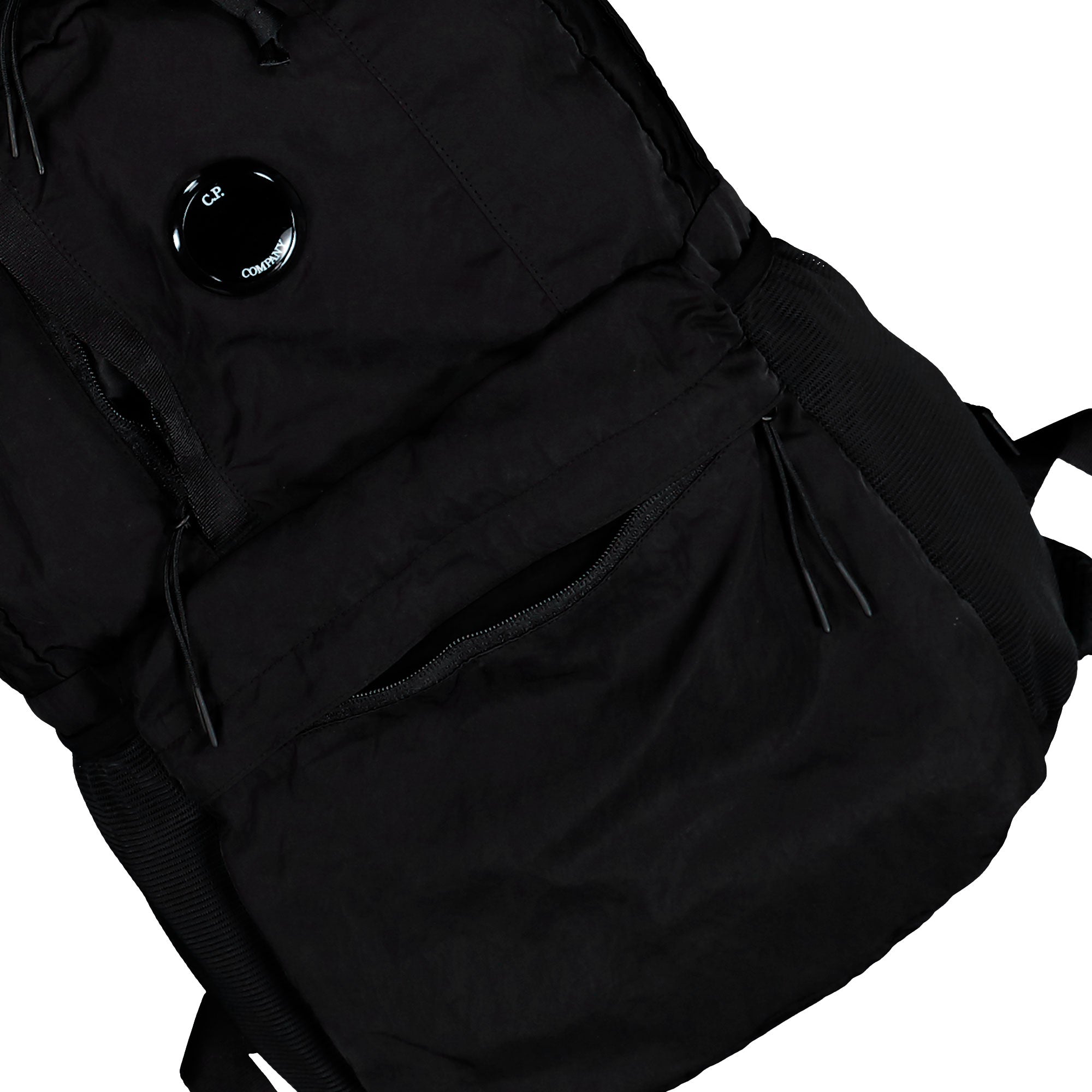 C.P. Company Nylon B Backpack Black Backpack RCCMAC737A-005269G 999 Detailfoto | Overkill