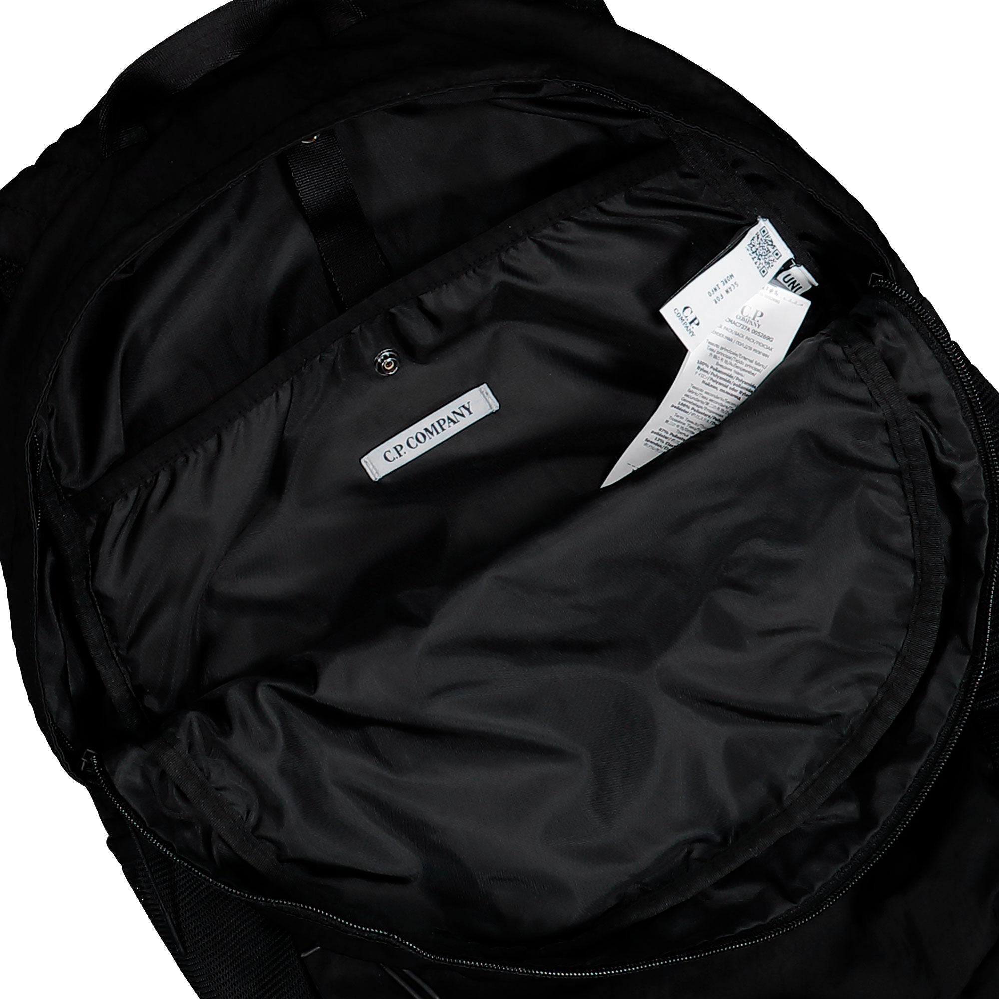 C.P. Company Nylon B Backpack Black Backpack RCCMAC737A-005269G 999 Detail View 2 | Overkill
