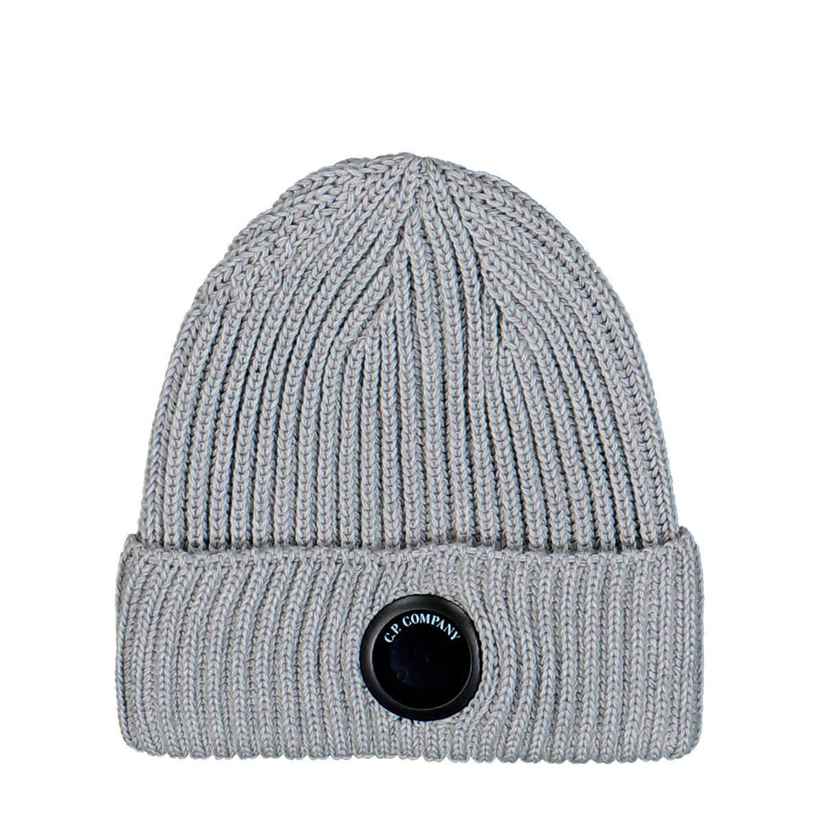 C.P. Company Extrafine Merino Wool Lens Beanie Moon Melange Beanies RFCMAC739A-005509A M92 | Overkill