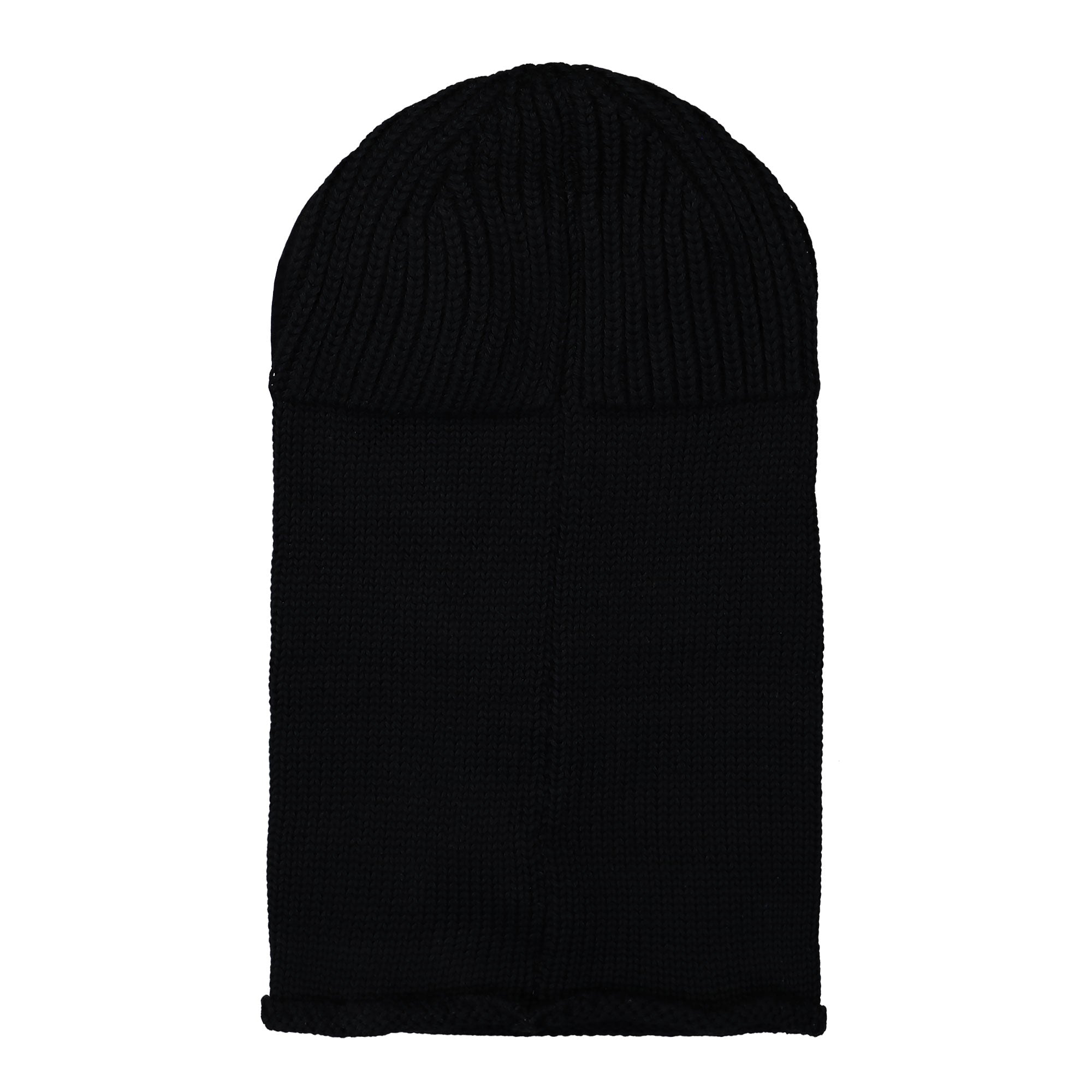 C.P. Company Extrafine Merino Wool Goggle Ski Mask Black Balaclava RFCMAC740A-005509A 999 Close-up | Overkill