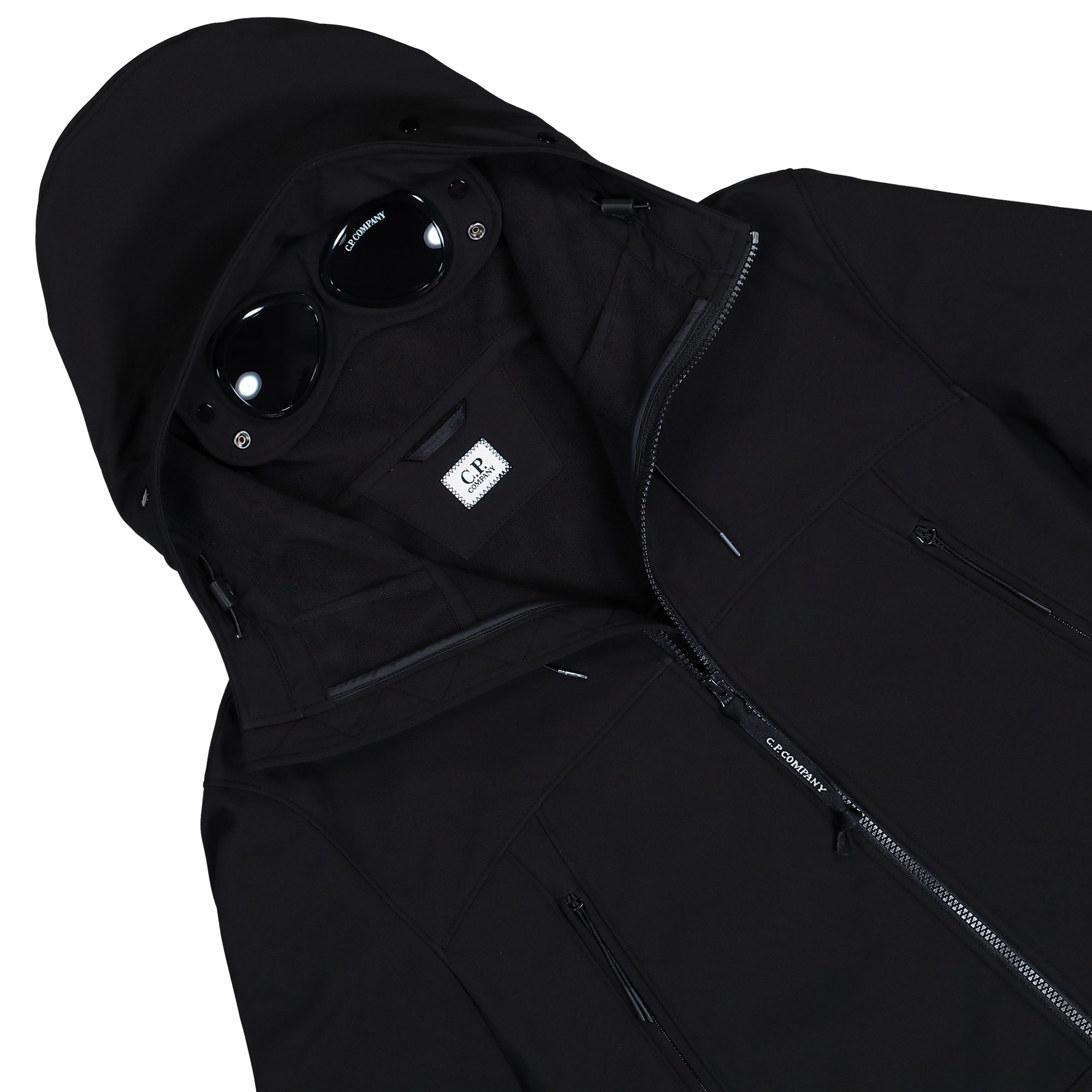C.P. Company Shell-R Goggle Jacket Black Jackets RFCMOW700A-006097A 999 Detail View 1 | Overkill