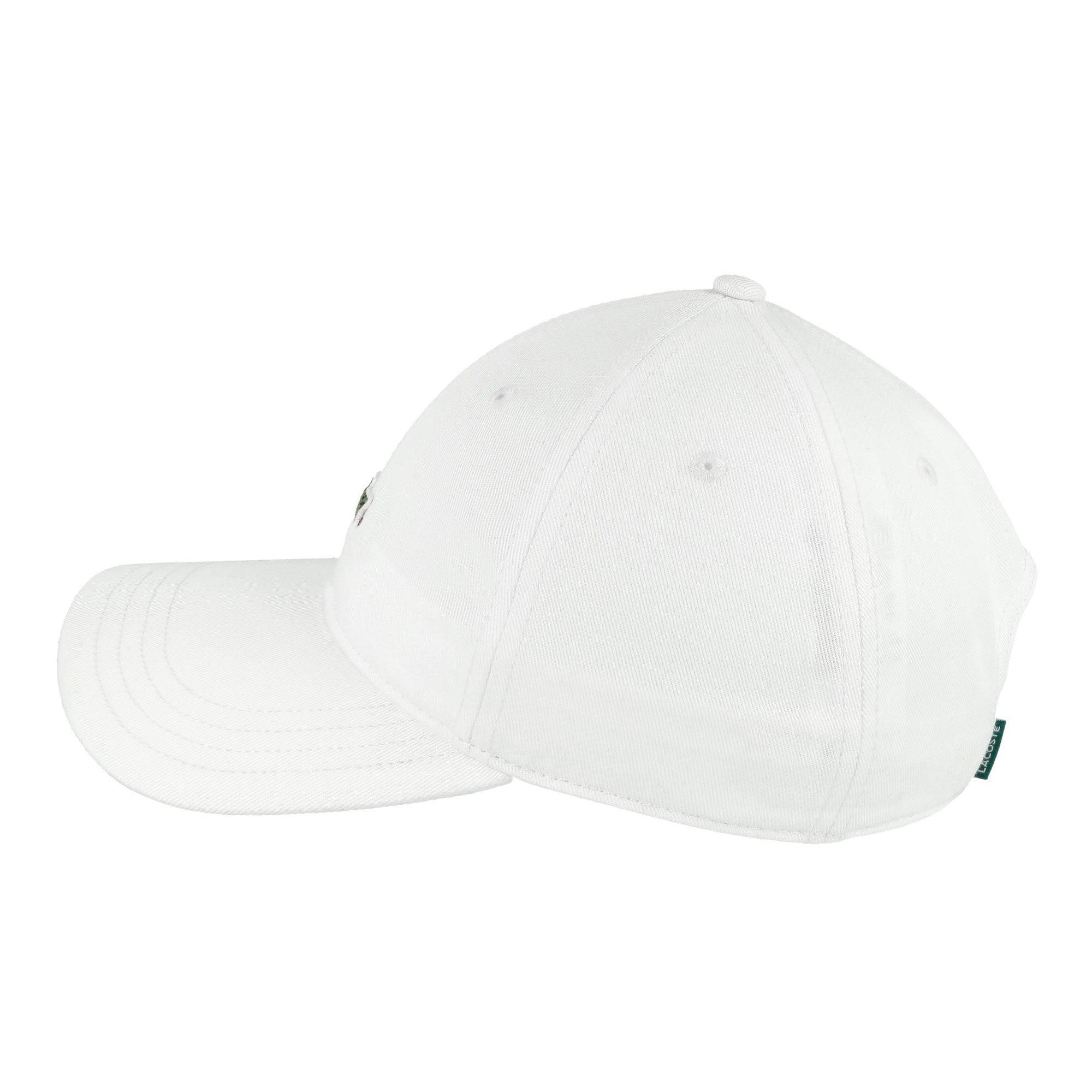 Lacoste Cotton Twill Cap White Caps RK0491-00 001 Close-up | Overkill