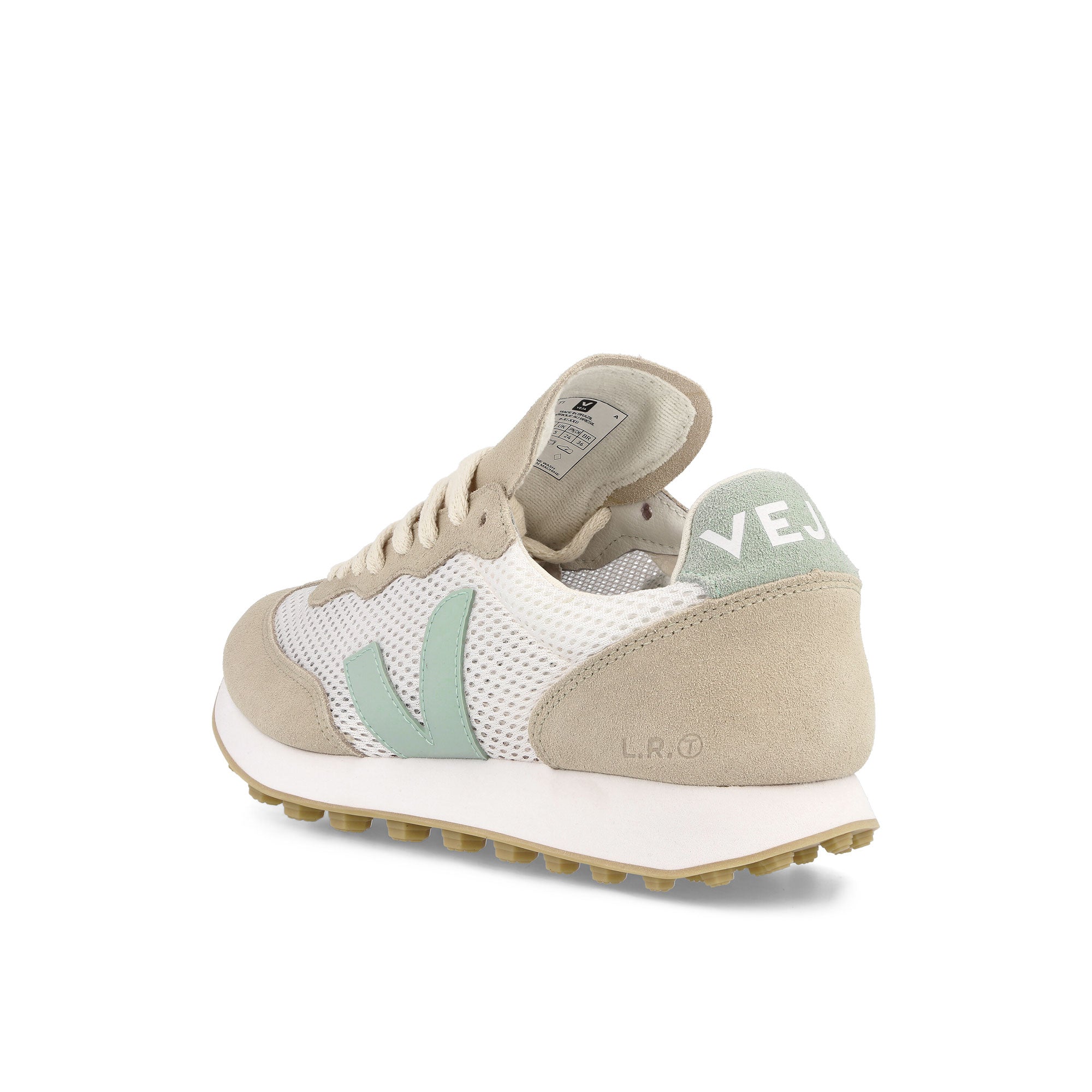 Veja W Rio Branco Light Aircell Lunar Matcha Low Top Sneakers Material | Overkill