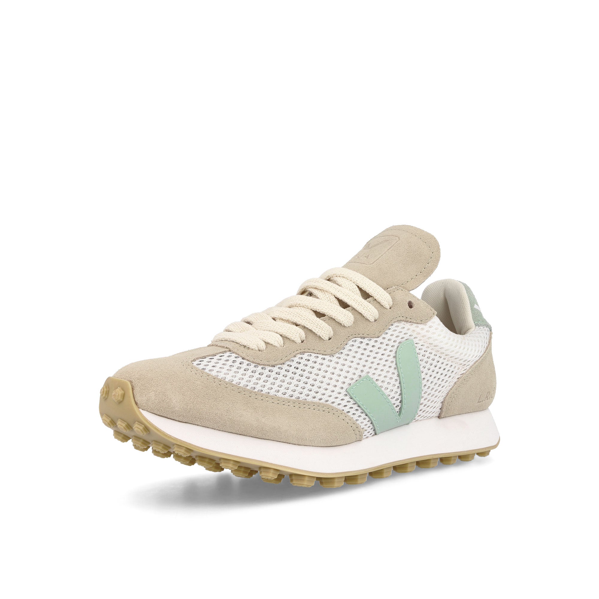 Veja W Rio Branco Light Aircell Lunar Matcha Low Top Sneakers Close Up | Overkill