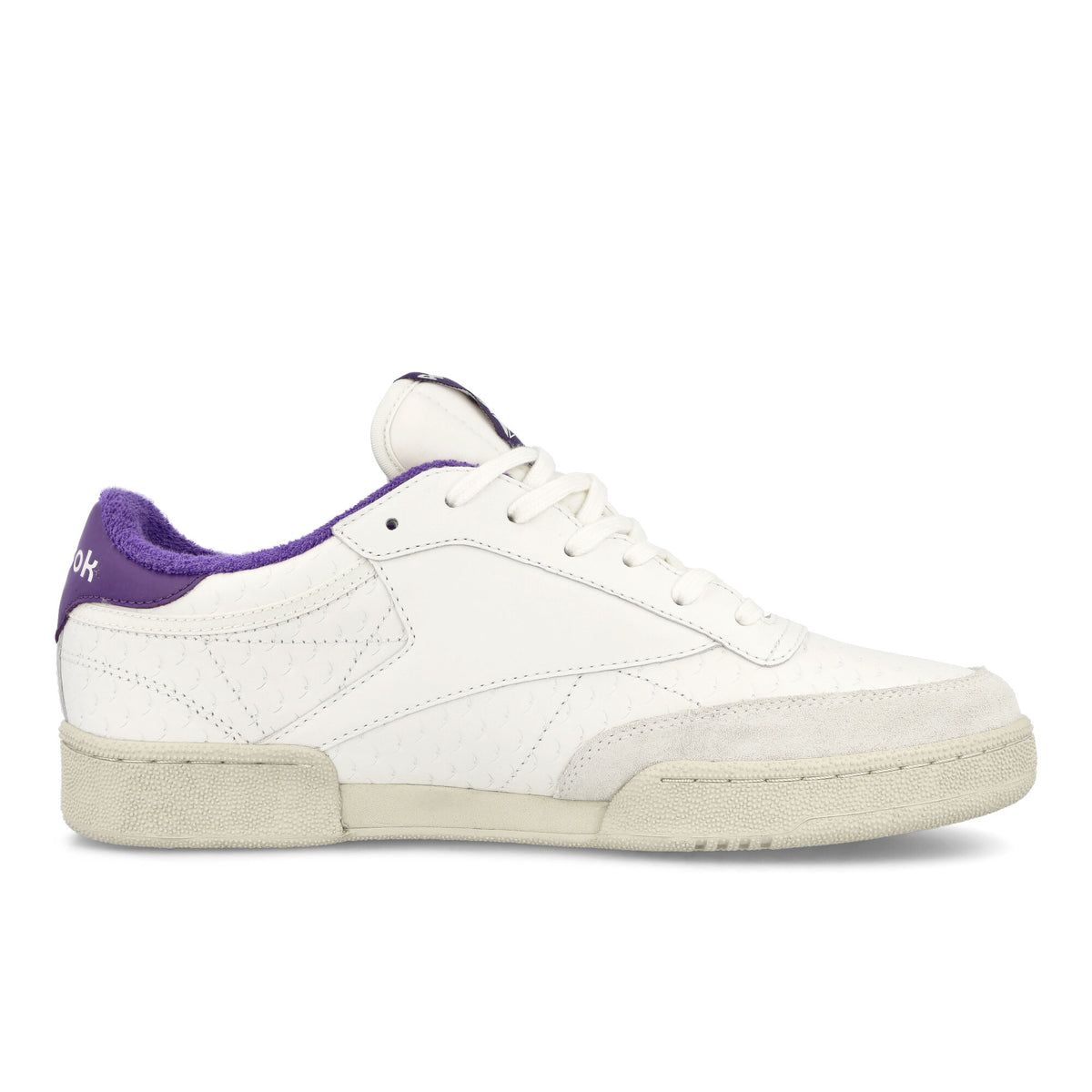 Reebok Club C White Purple Low Top Sneakers Silhouette | Overkill