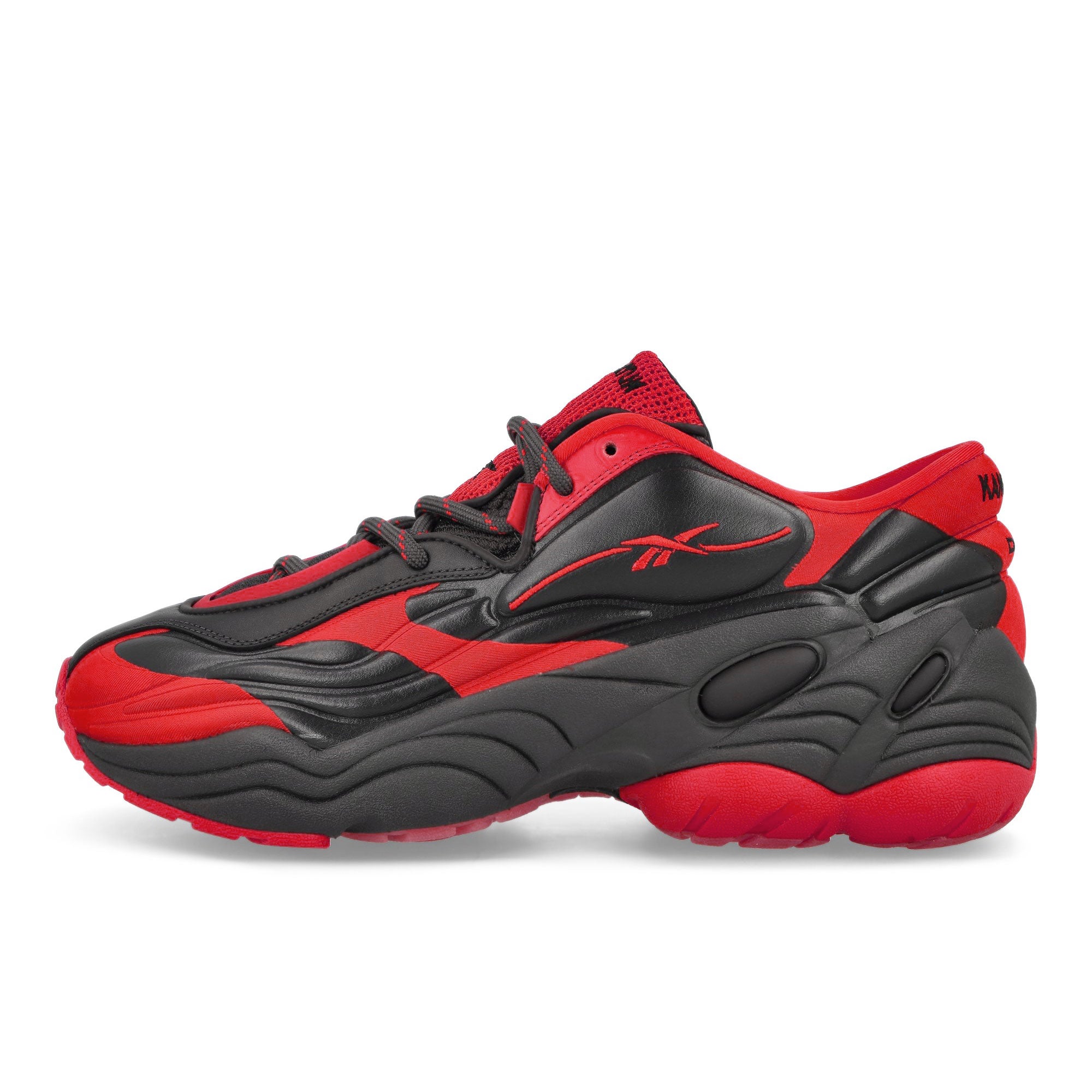 Reebok DMX Run 6 Modern Black Red Low Top Sneakers RMIA040C99LEA0011025 | Overkill