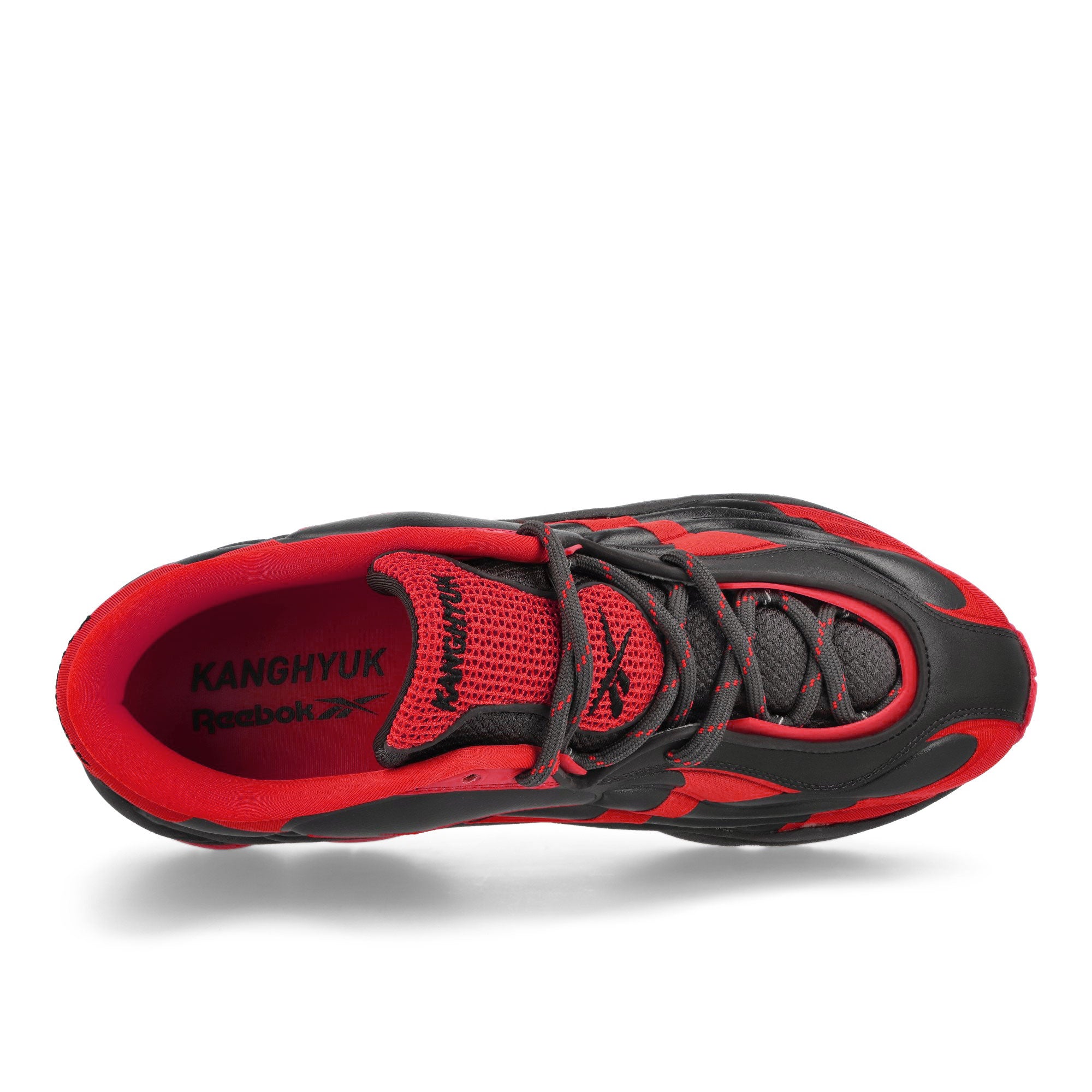 Reebok DMX Run 6 Modern Black Red Low Top Sneakers Detailfoto | Overkill