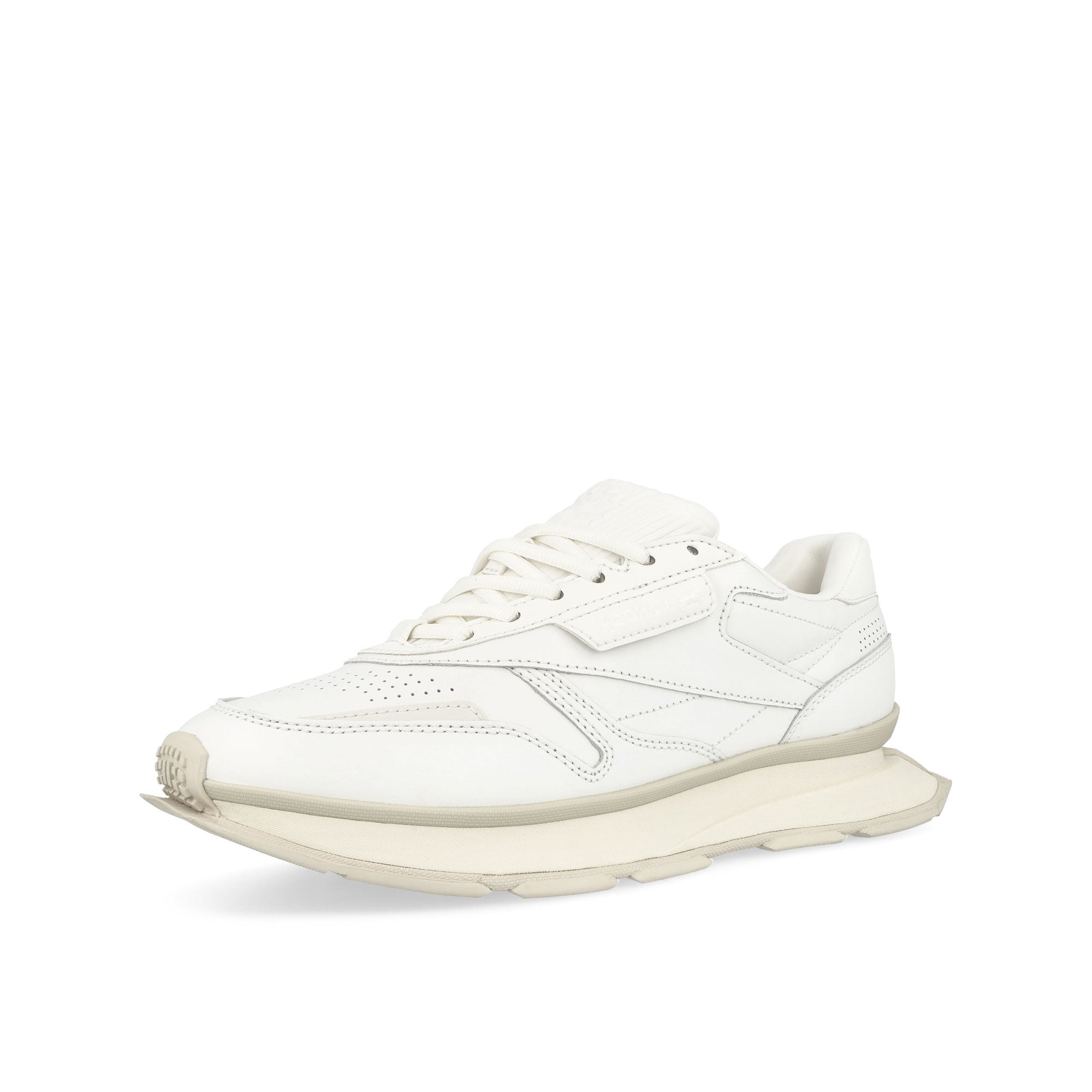 Reebok Classic Leather LTD White Low Top Sneakers Close Up | Overkill