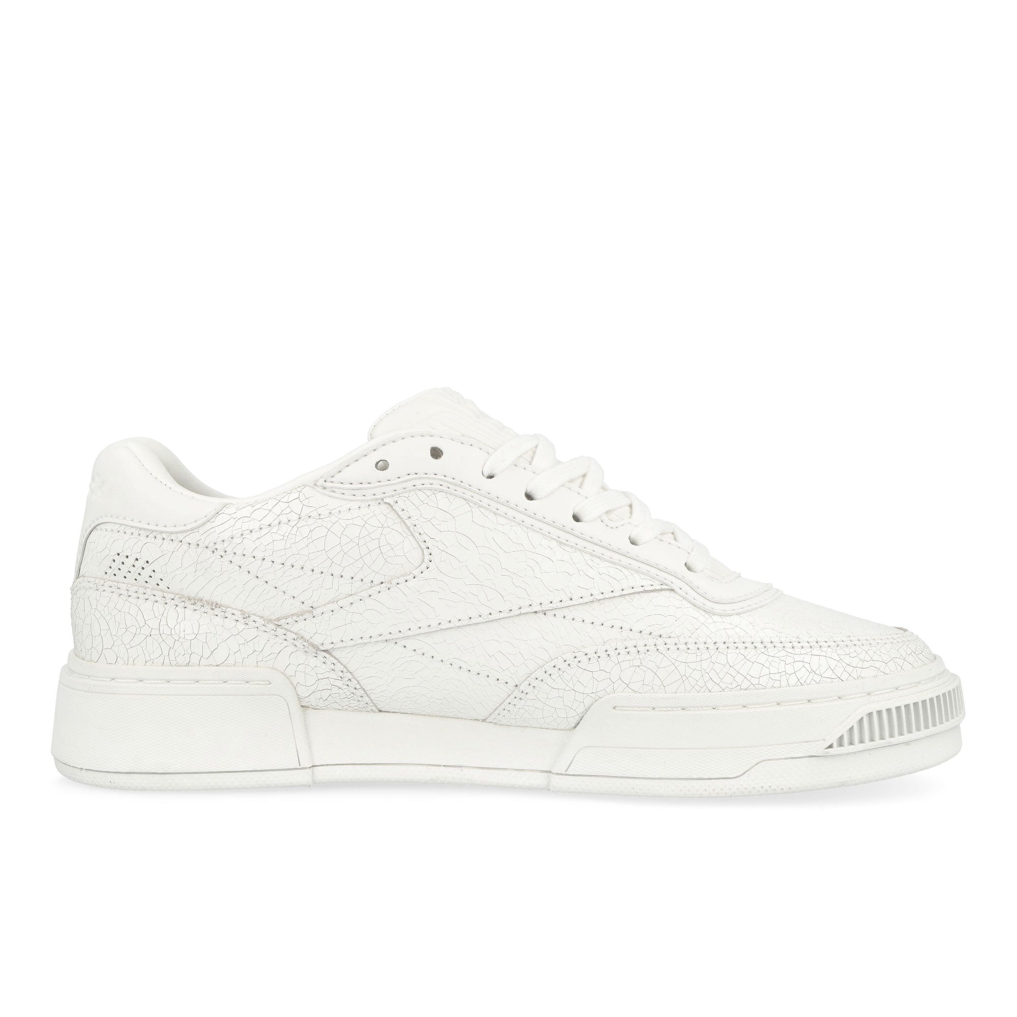 Reebok Club C LTD Cracked White Low Top Sneakers Silhouette | Overkill