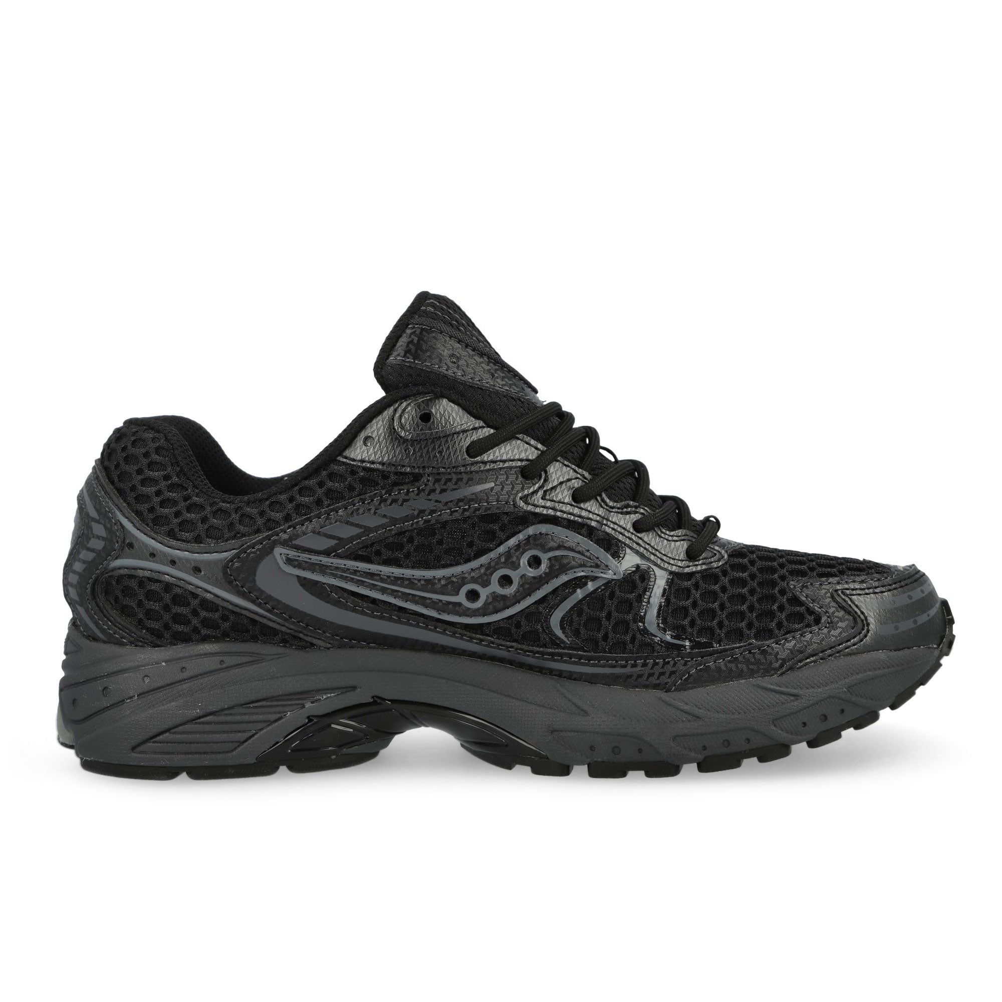 Saucony ProGrid Ride 1 Black / Gunmetal Sneaker S101807-1001 Silhouette | Overkill