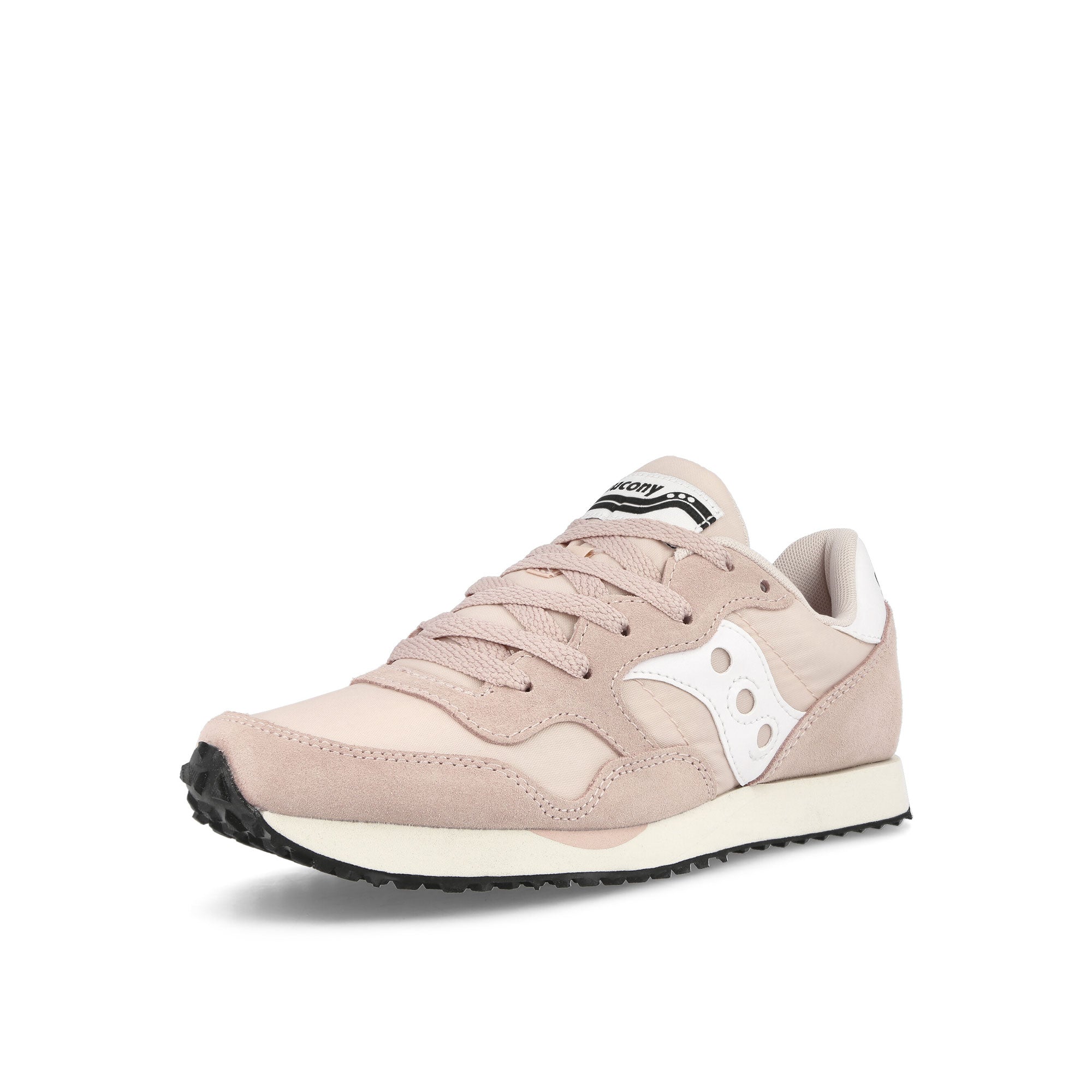 Saucony Wmns DXN Trainer Peach / White Low Top Sneakers Close Up | Overkill