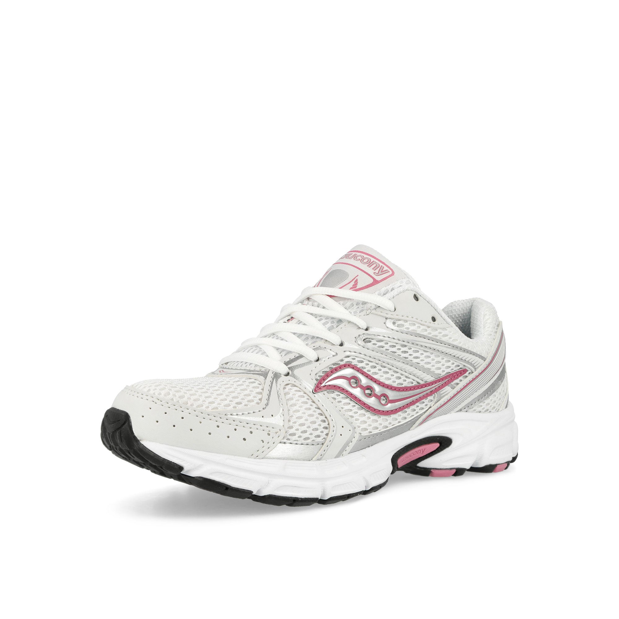 Saucony Ride Millennium White / Pink Low Top Sneakers Close Up | Overkill