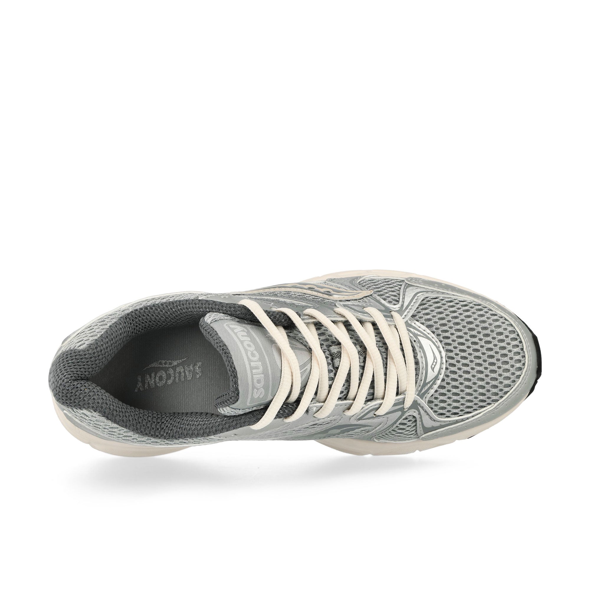 Saucony Ride Millennium Silver Low Top Sneakers Detailfoto | Overkill