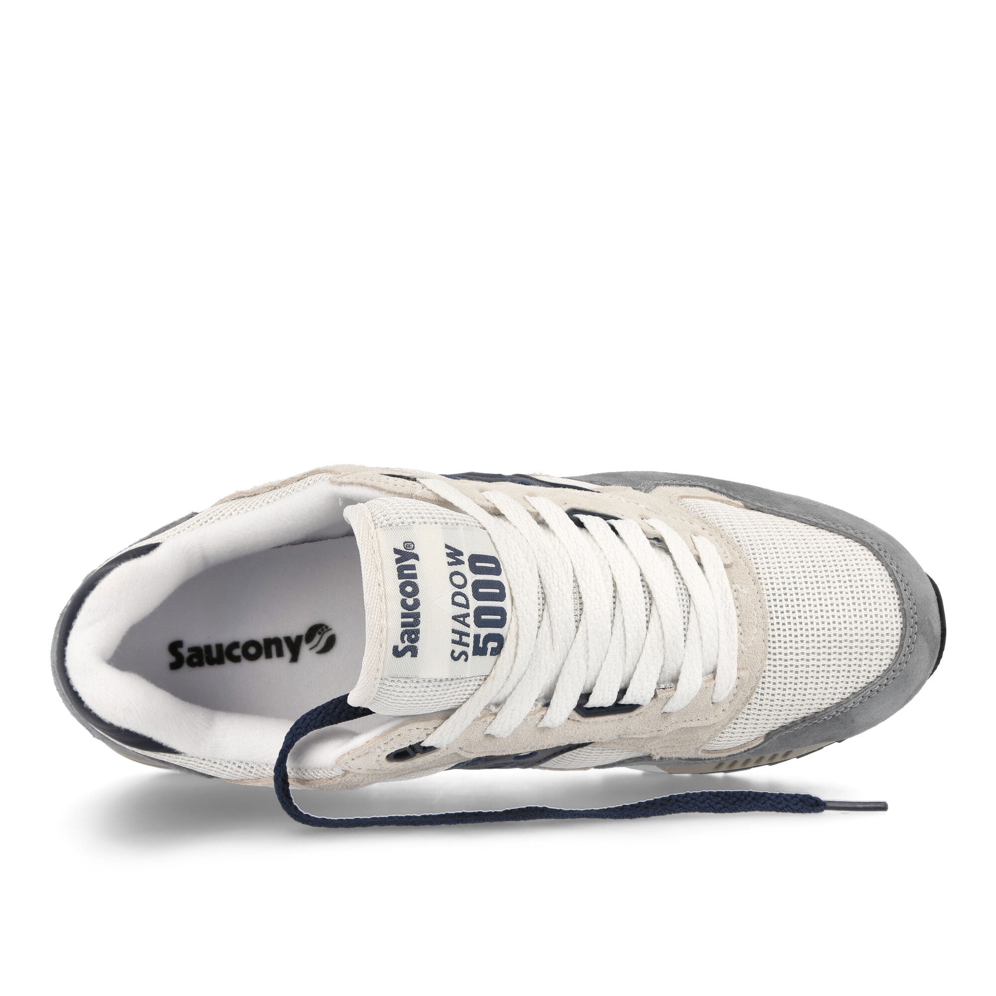 Saucony Shadow 5000 Light Grey / Navy Low Top Sneakers Detailfoto | Overkill