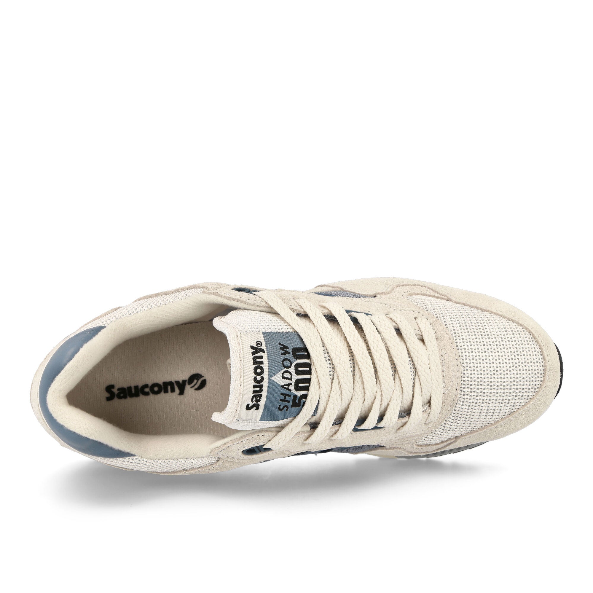 Saucony Shadow 5000 White / Blue Low Top Sneakers Detailfoto | Overkill