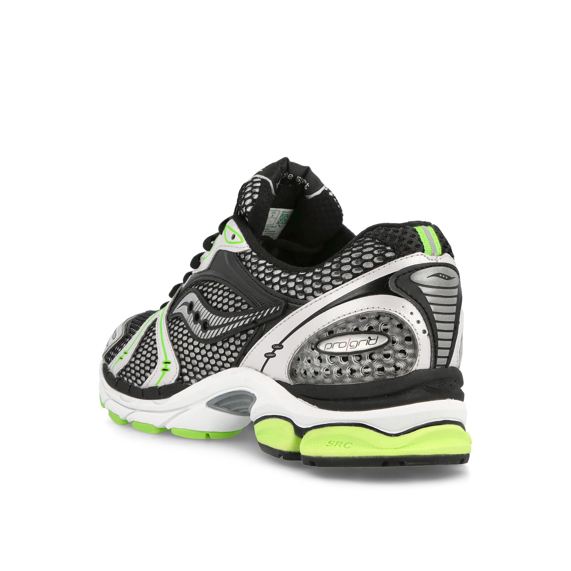 Saucony Progrid Triumph 4 Black-Silver-Speed Green Low Top Sneakers Material | Overkill