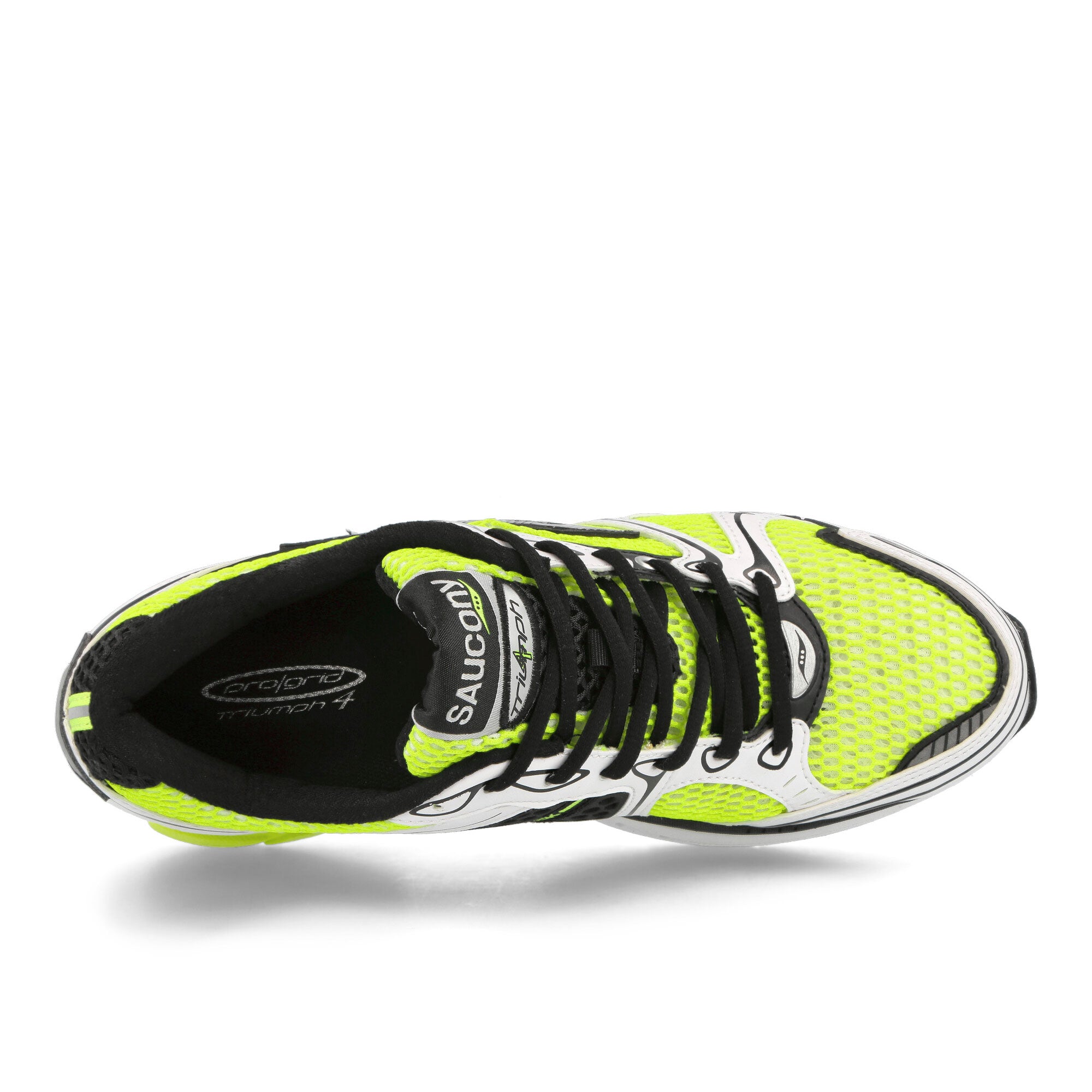Saucony Progrid Triumph 4 Yellow-Silver Low Top Sneakers Detailfoto | Overkill