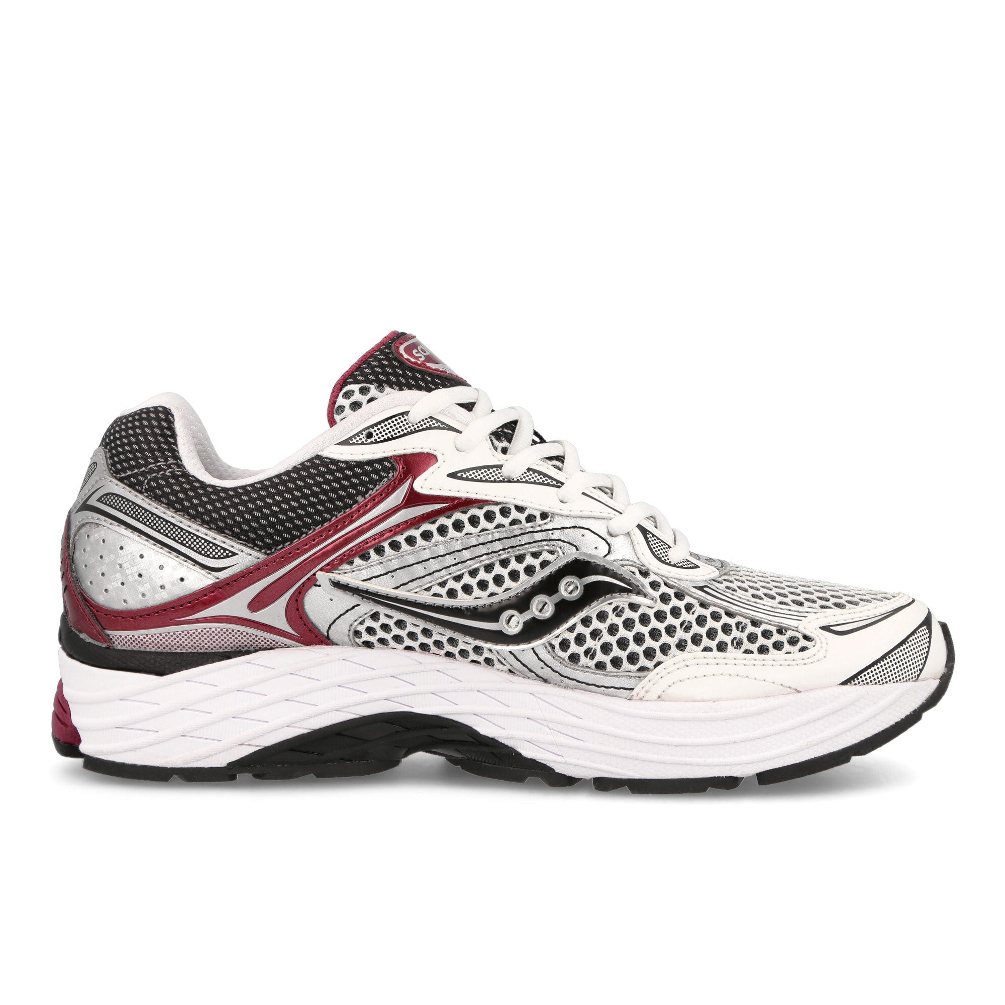 Saucony Progrid Omni 9 Silver / Red Low Top Sneakers Silhouette | Overkill
