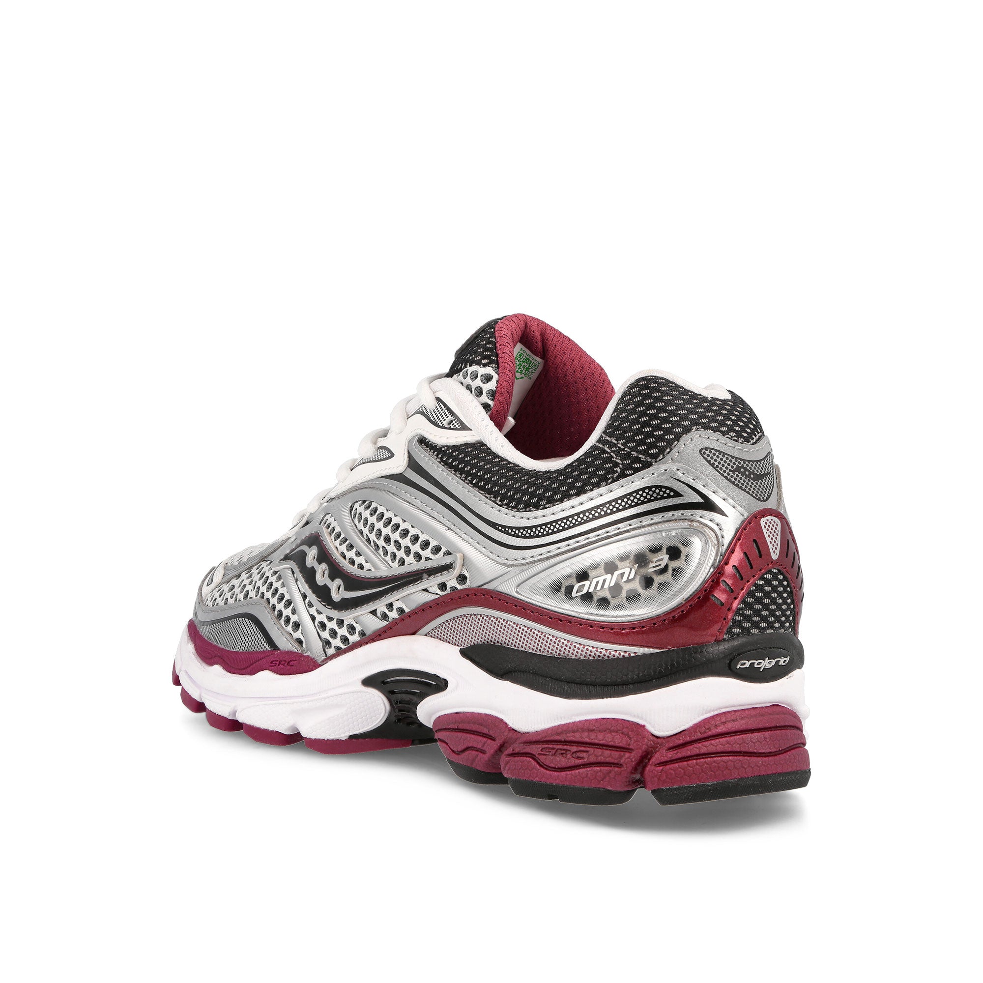 Saucony Progrid Omni 9 Silver / Red Low Top Sneakers Material | Overkill