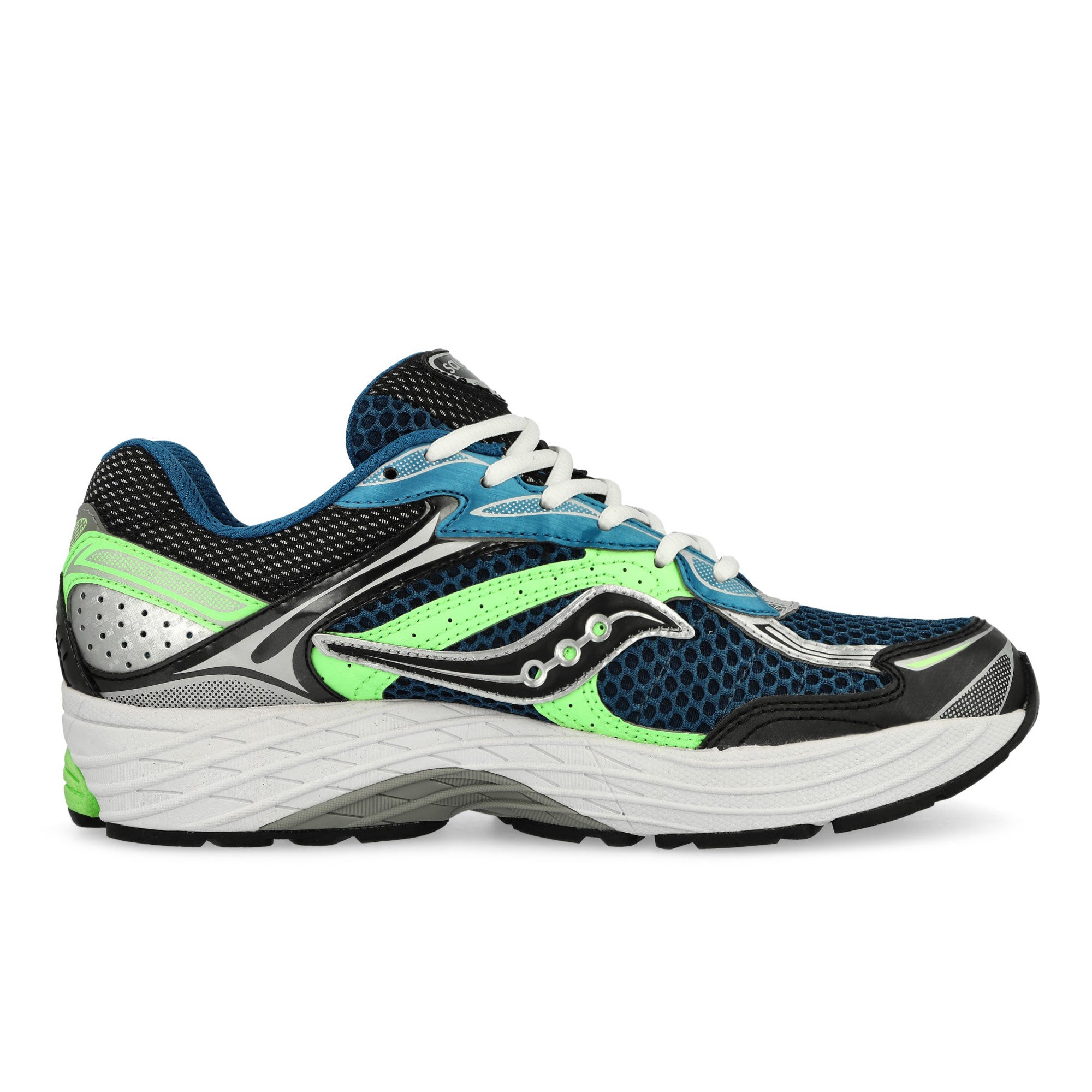 Saucony Progrid Omni 9 Blue / Lime Low Top Sneaker S70739-29 Silhouette | Overkill