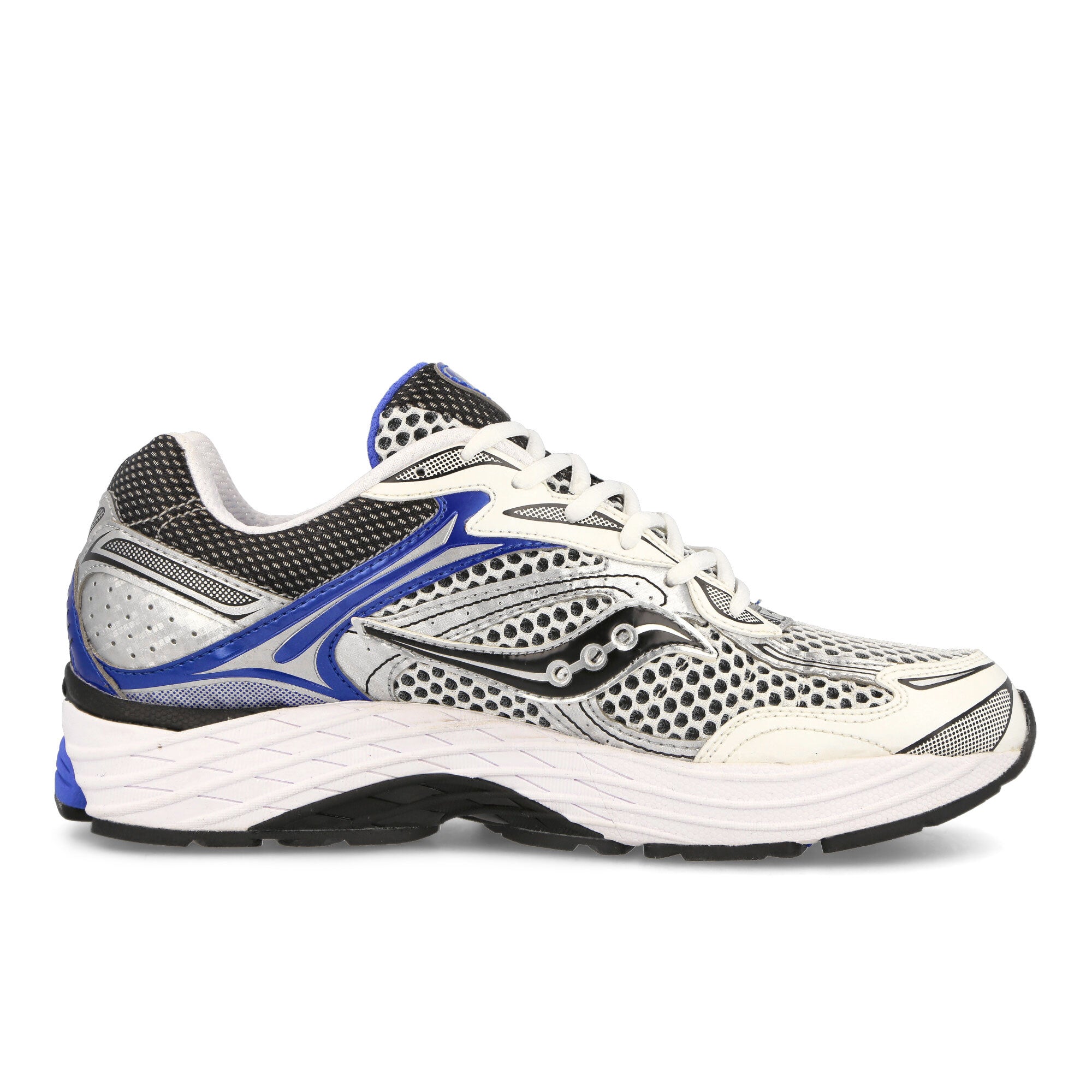 Saucony Progrid Omni 9 Silver / Blue Low Top Sneakers Silhouette | Overkill