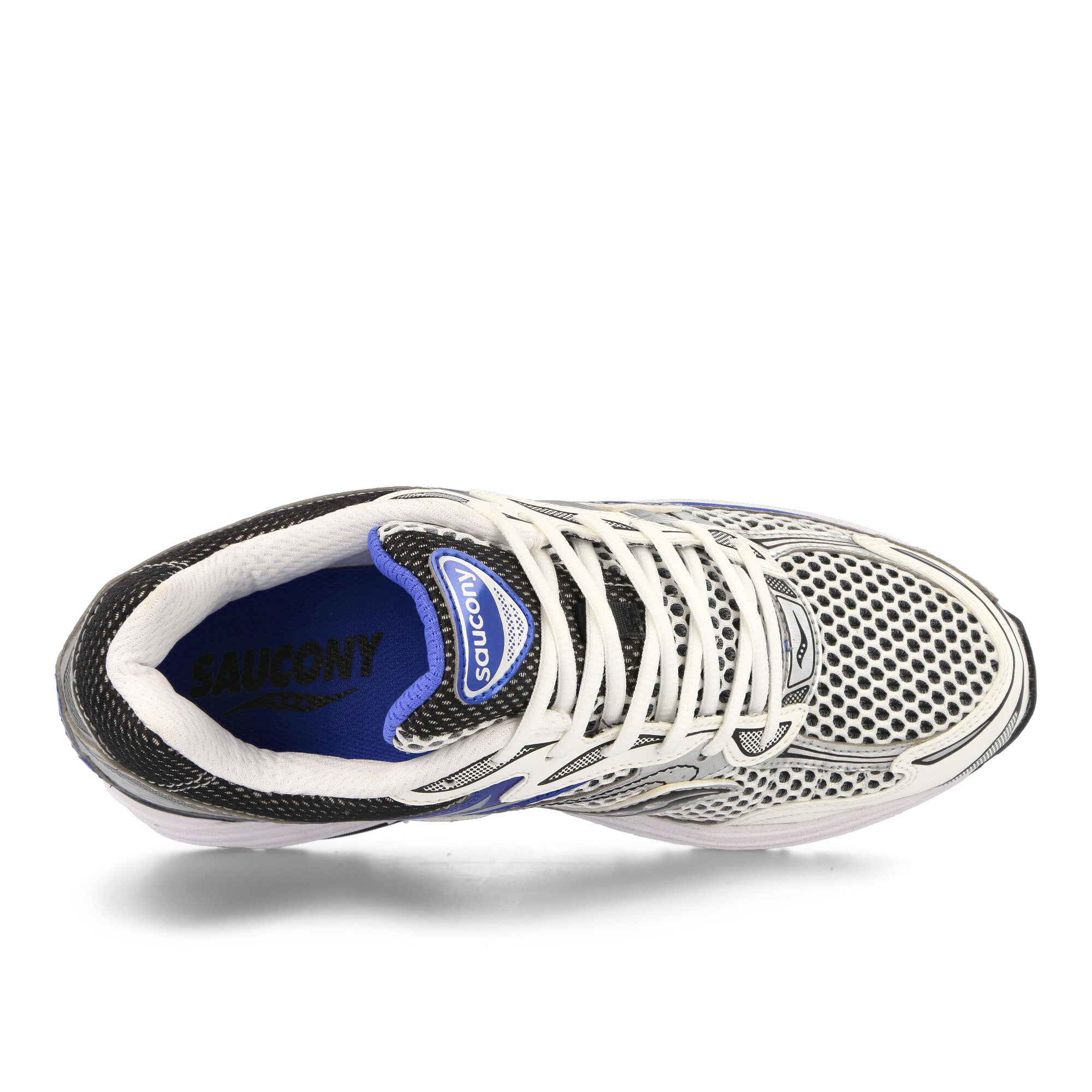 Saucony Progrid Omni 9 Silver / Blue Low Top Sneakers Detailfoto | Overkill