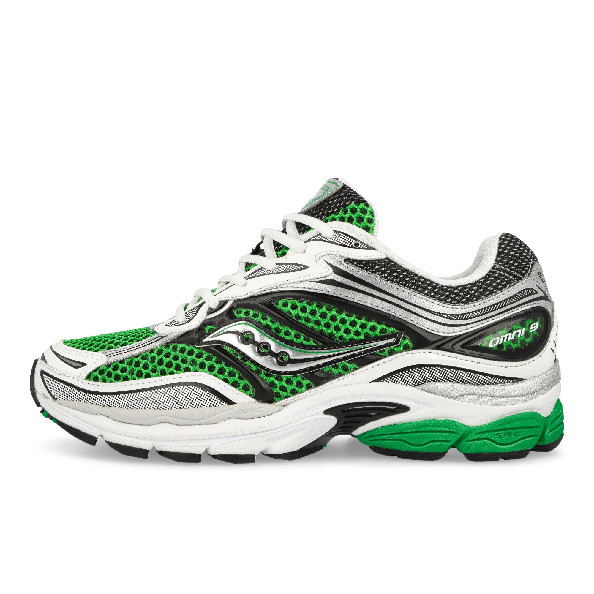 Saucony Progrid Omni 9 Green / Silver Low Top Sneakers S70739-5 | Overkill