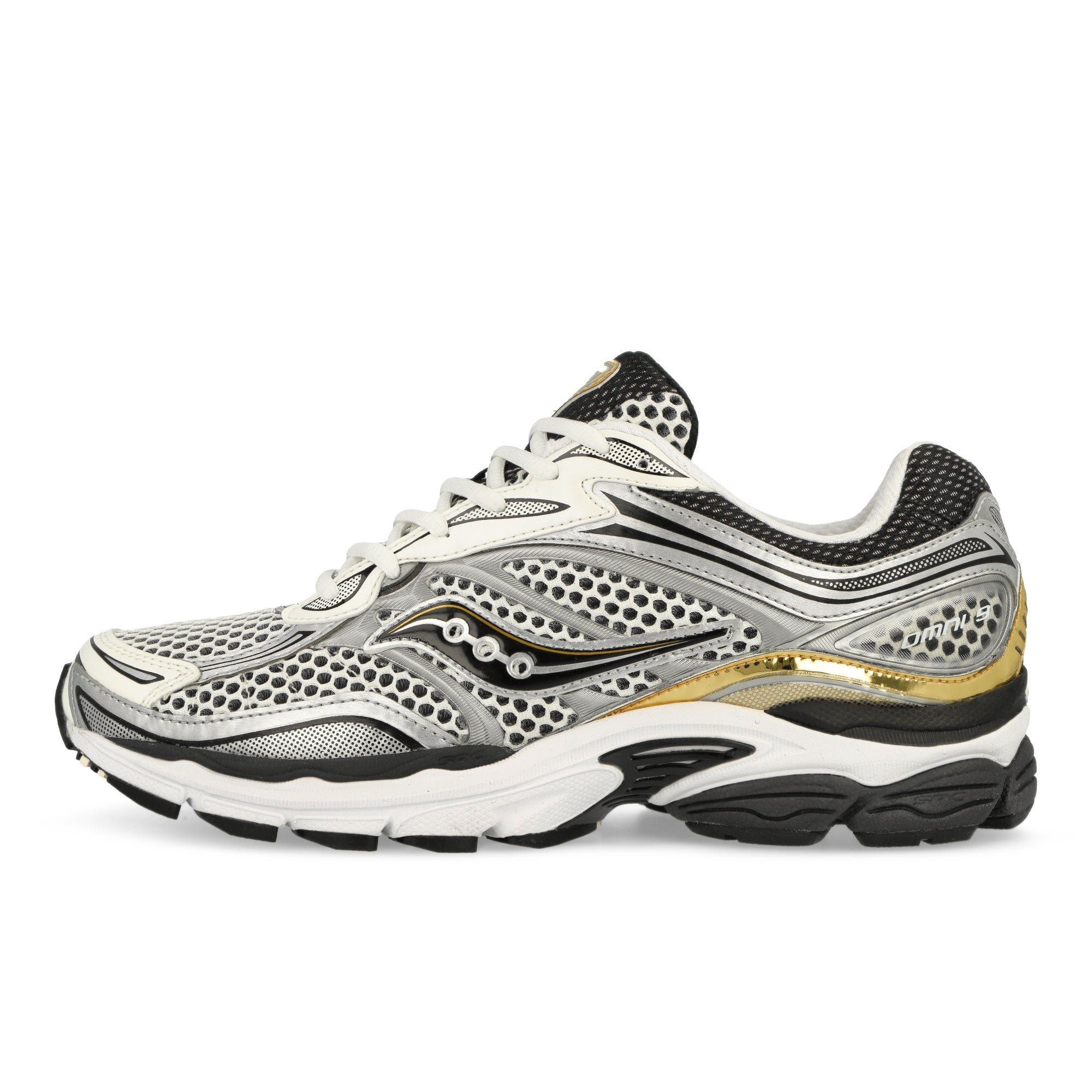Saucony Progrid Omni 9 Silver / Gold Low Top Sneakers S70739-9 | Overkill