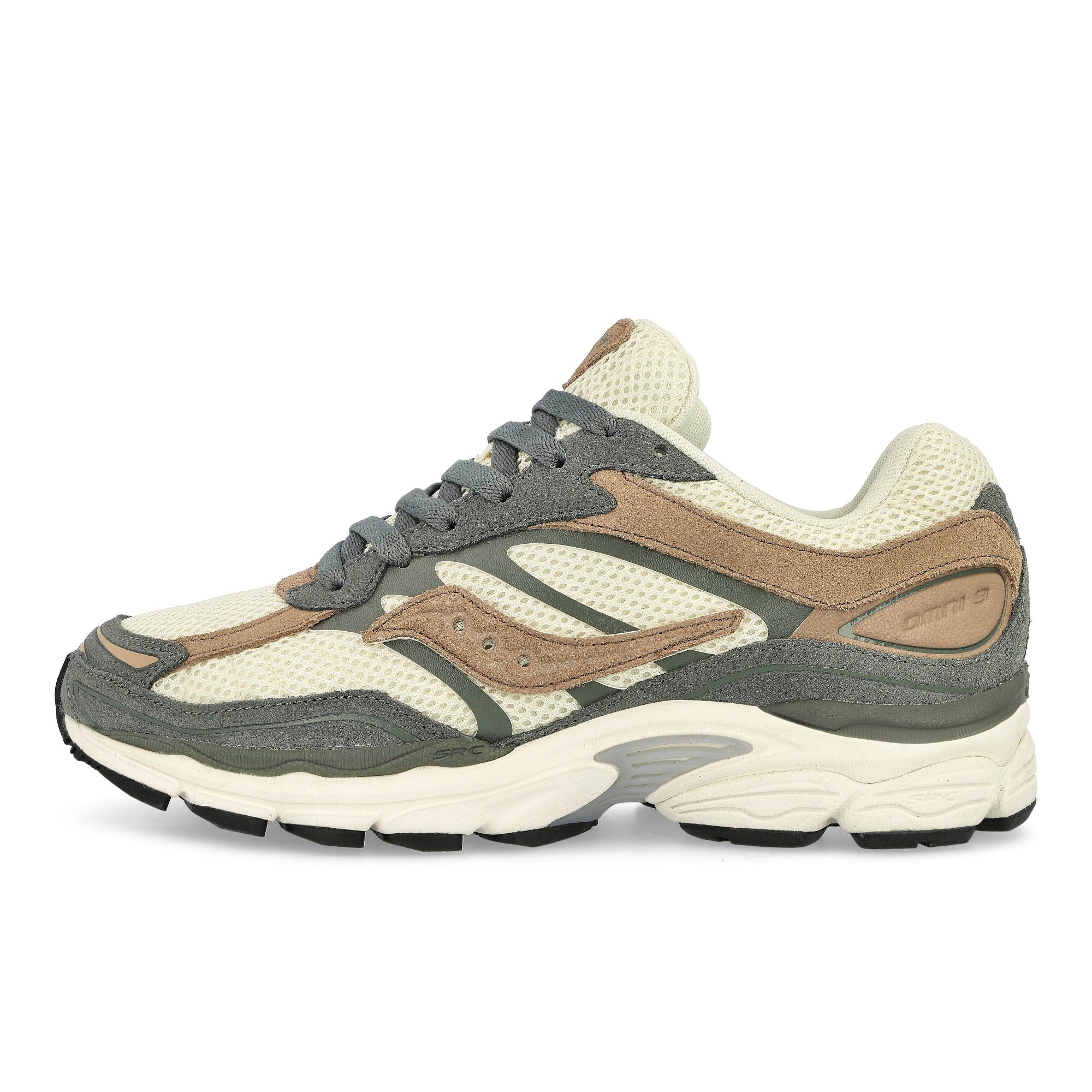 Saucony Progrid Omni 9 Cream / Green Low Top Sneakers S70740-13 | Overkill