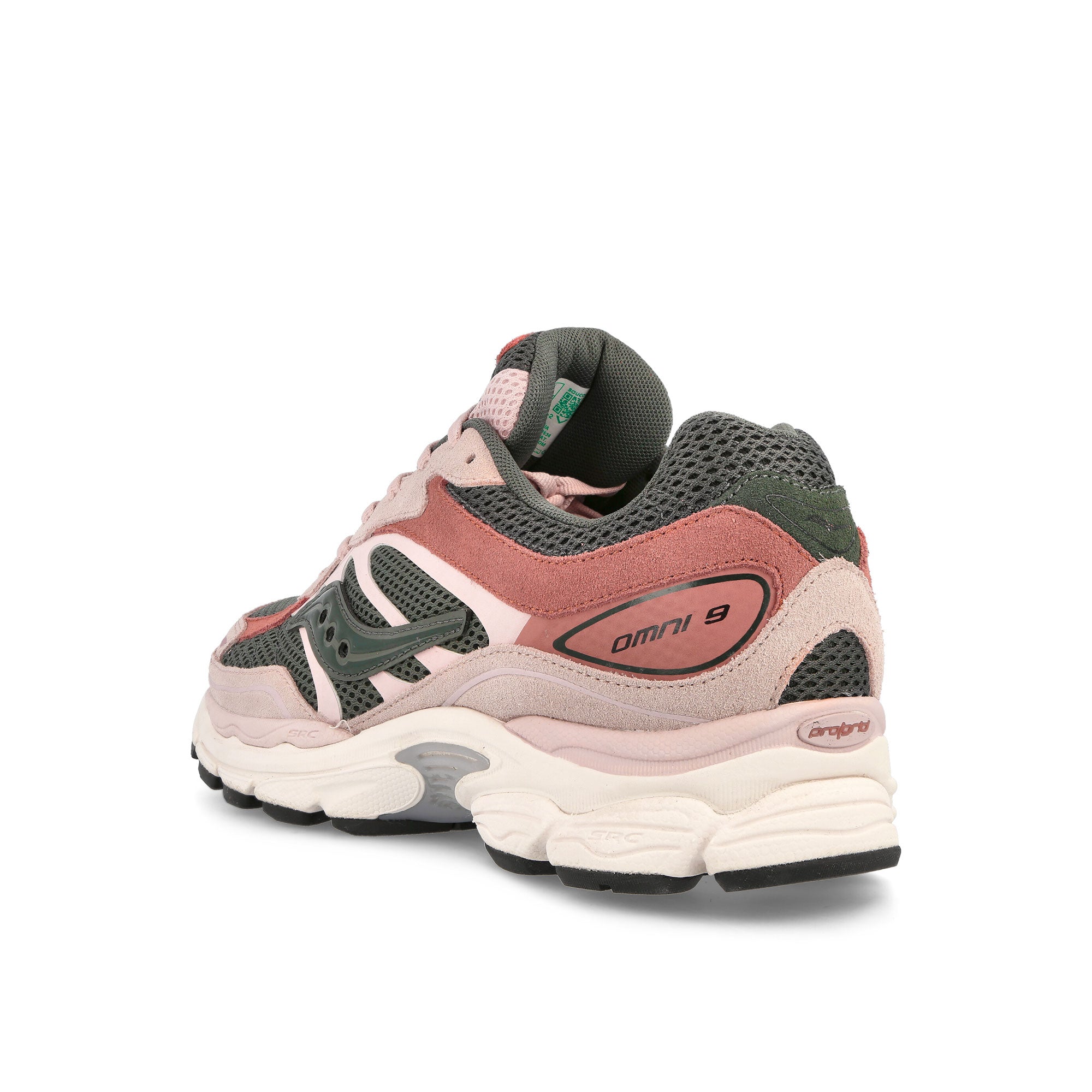 Saucony Progrid Omni 9 Pink / Green Low Top Sneakers Material | Overkill