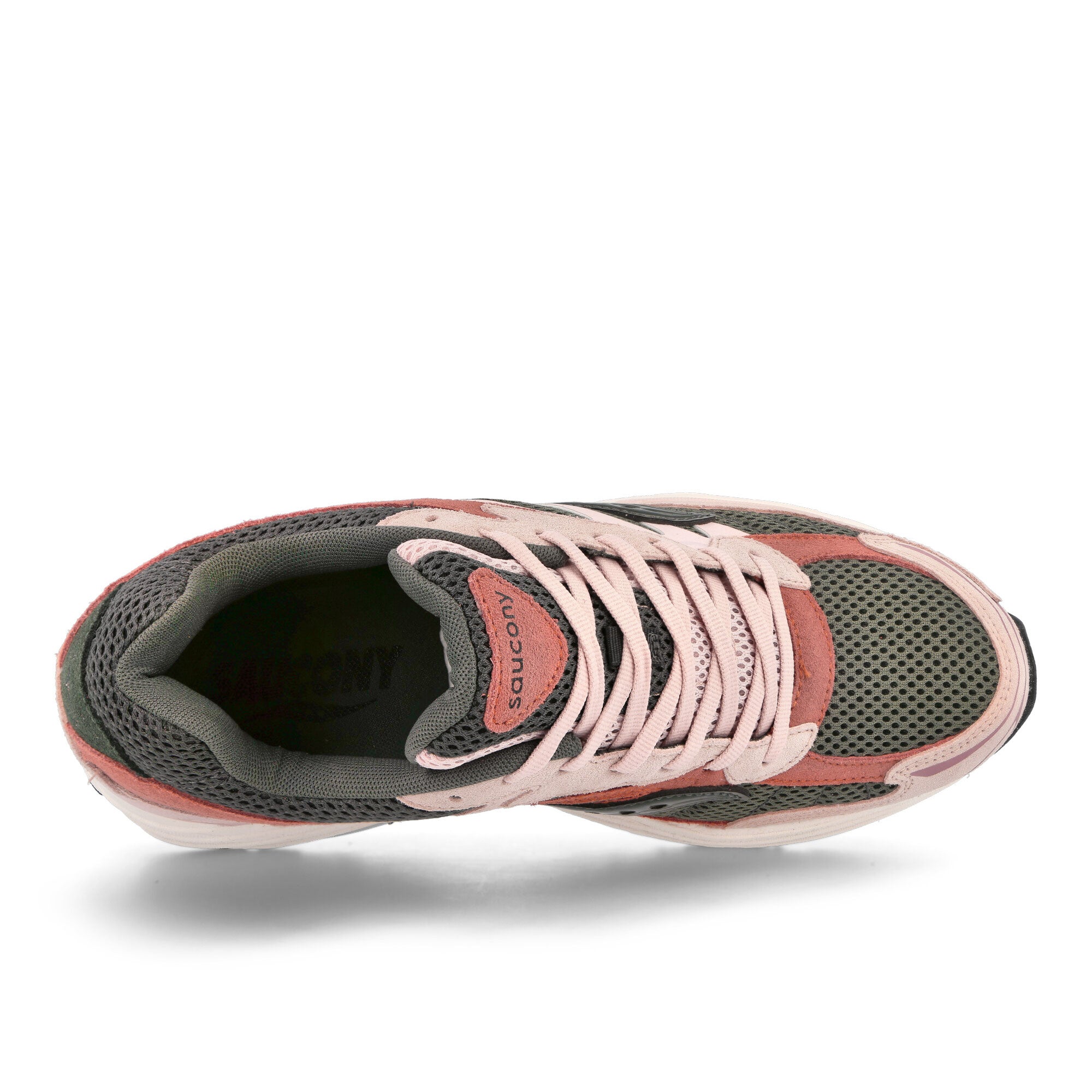 Saucony Progrid Omni 9 Pink / Green Low Top Sneakers Detailfoto | Overkill
