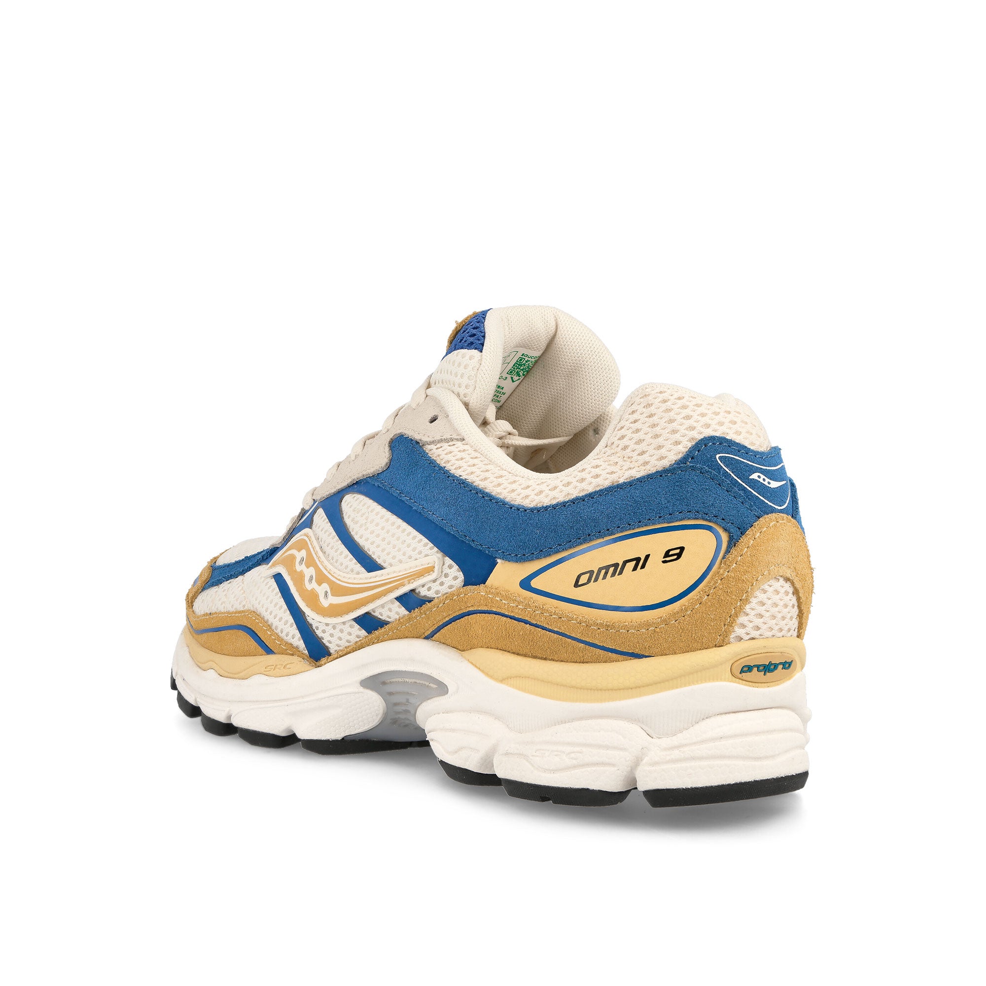 Saucony Progrid Omni 9 Cream / Yellow Low Top Sneakers Material | Overkill