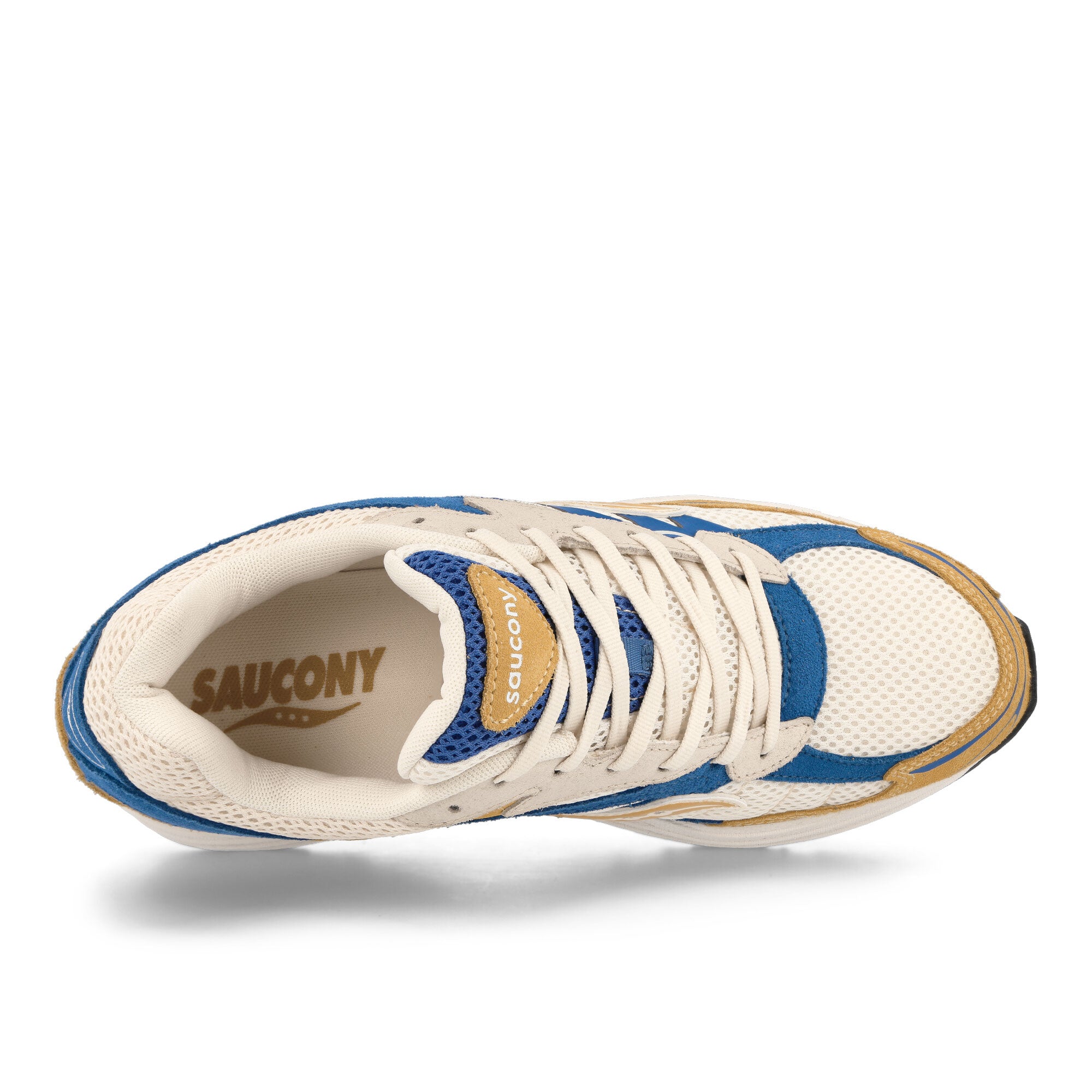 Saucony Progrid Omni 9 Cream / Yellow Low Top Sneakers Detailfoto | Overkill