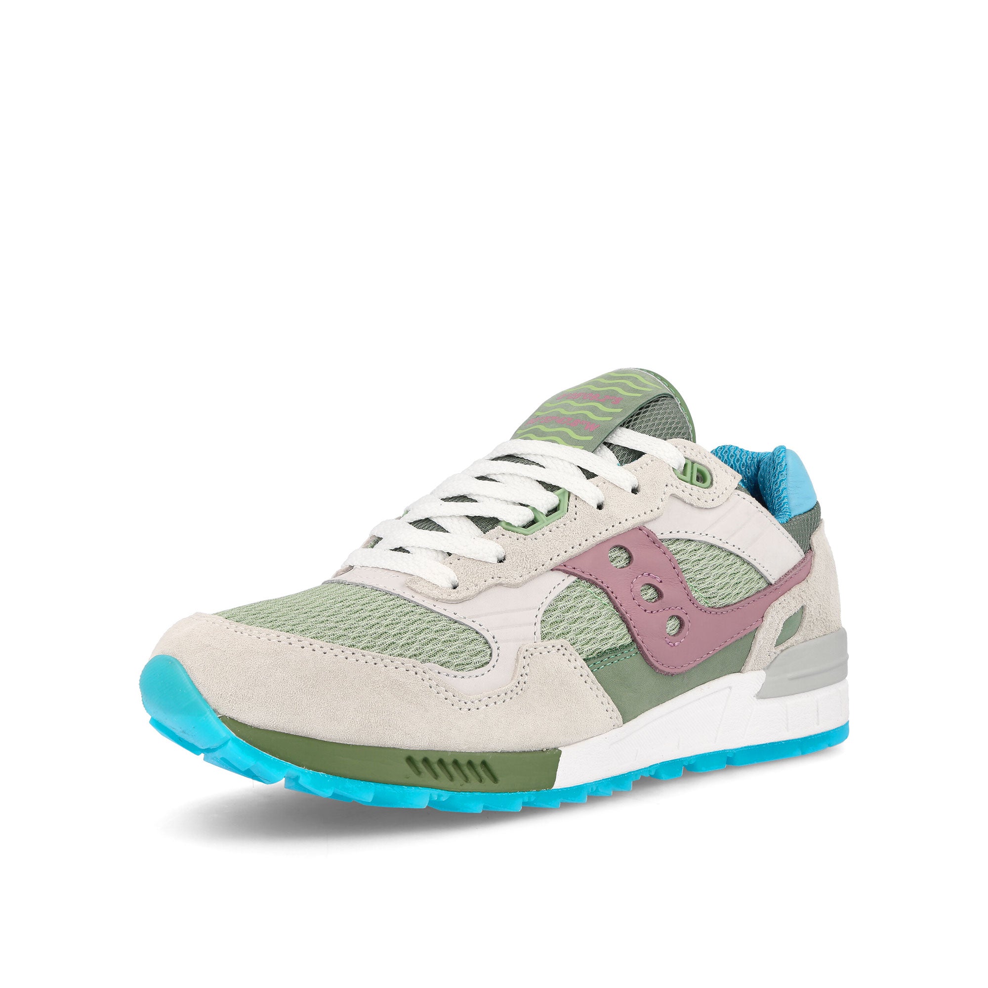 Saucony Shadow 5000 White / Multi Low Top Sneakers Close Up | Overkill