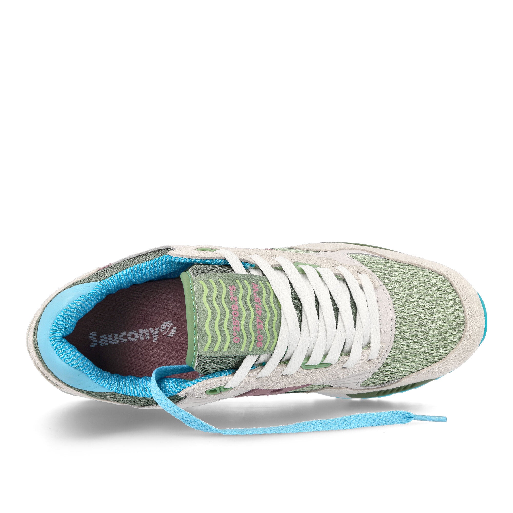 Saucony Shadow 5000 White / Multi Low Top Sneakers Detailfoto | Overkill