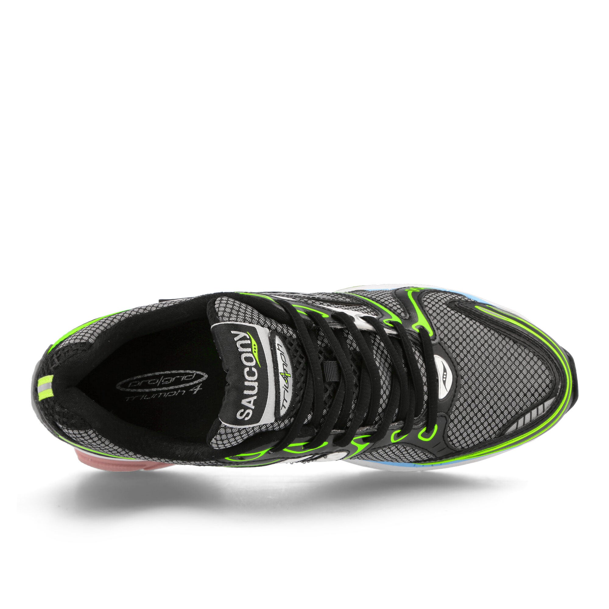 Saucony Progrid Triumph 4 Black / White / Pink Low Top Sneakers Detailfoto | Overkill