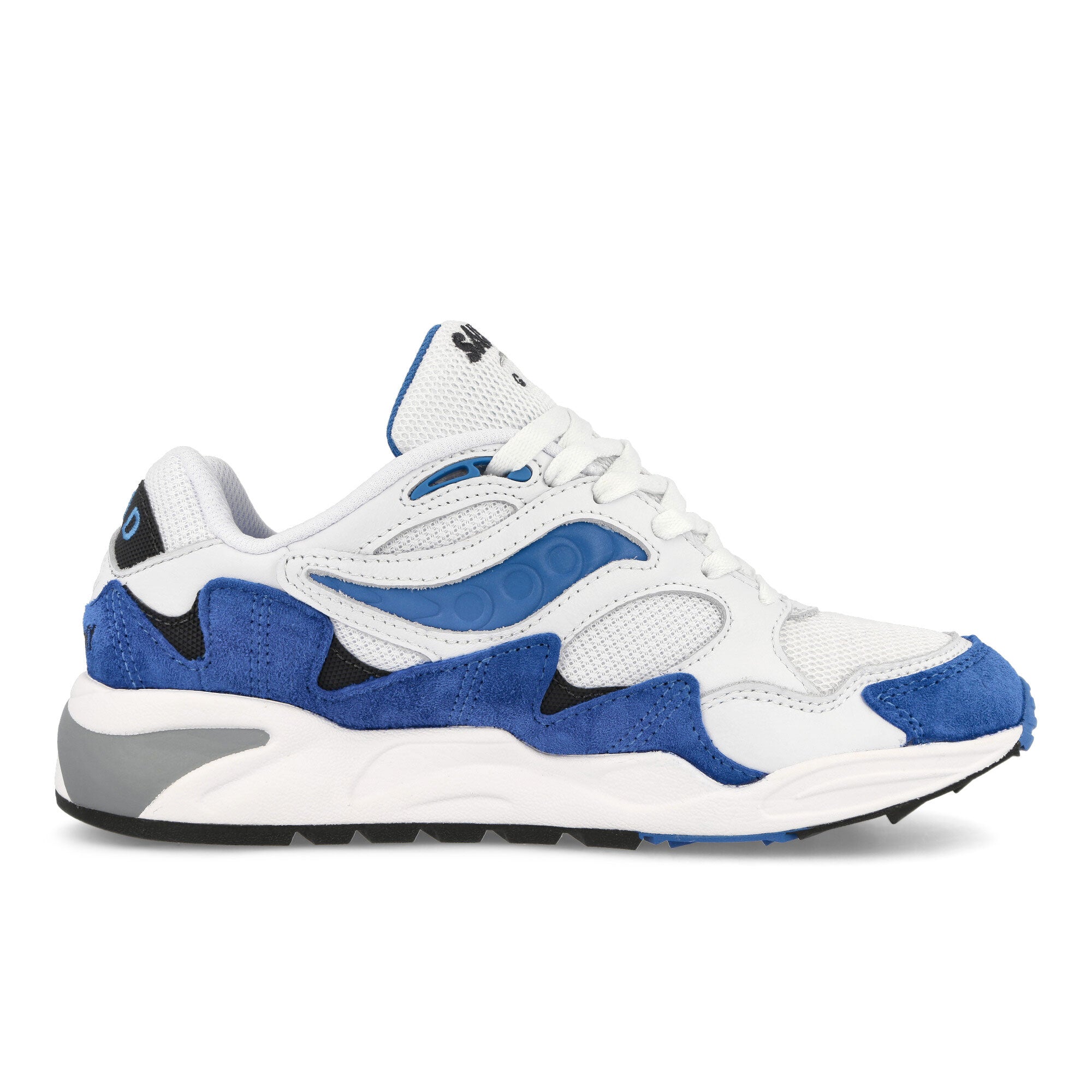 Saucony Grid Shadow 2 OG White-Blue Low Top Sneakers Silhouette | Overkill