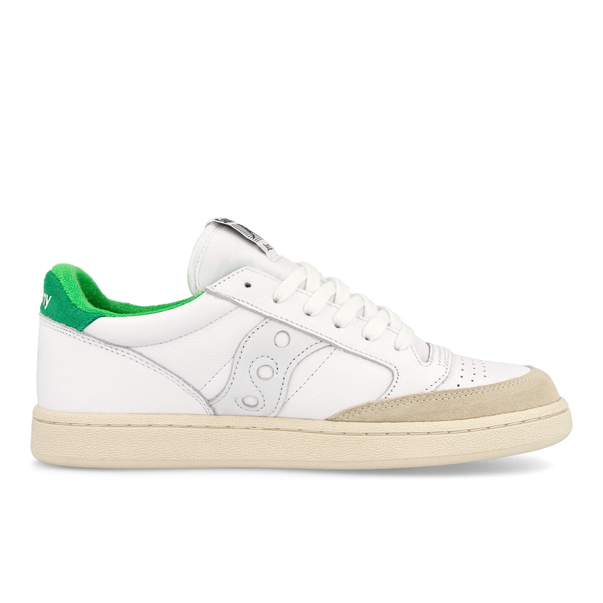 Saucony Jazz Court White-Green Low Top Sneakers Silhouette | Overkill