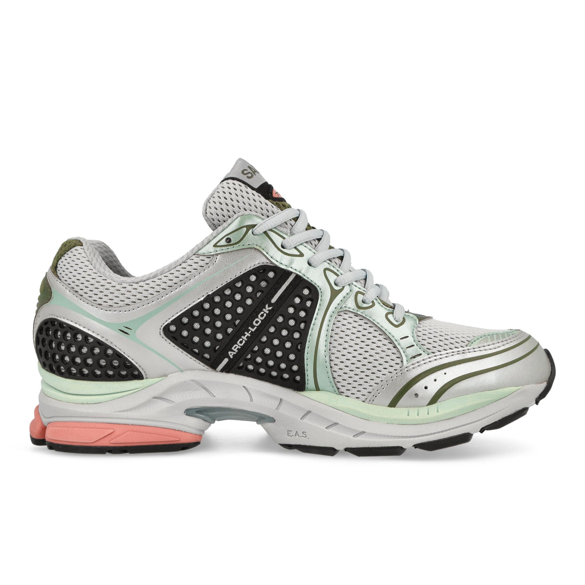 Saucony Progrid Triumph 4 Grey / Green Low Top Sneakers Silhouette | Overkill