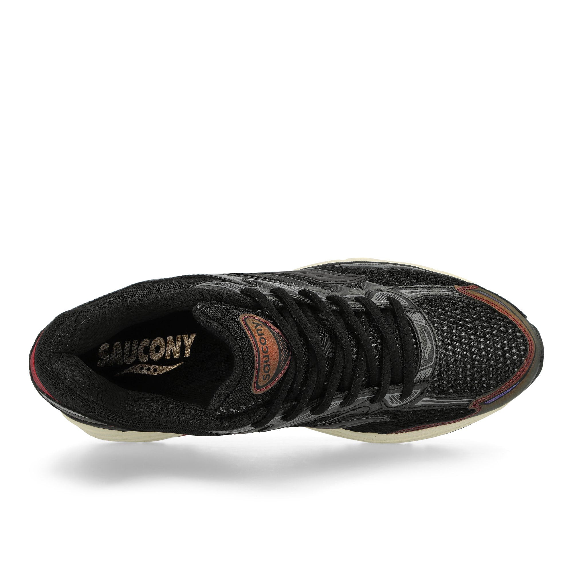 Saucony Progrid Omni 9 Black / Brown Low Top Sneakers Detailfoto | Overkill