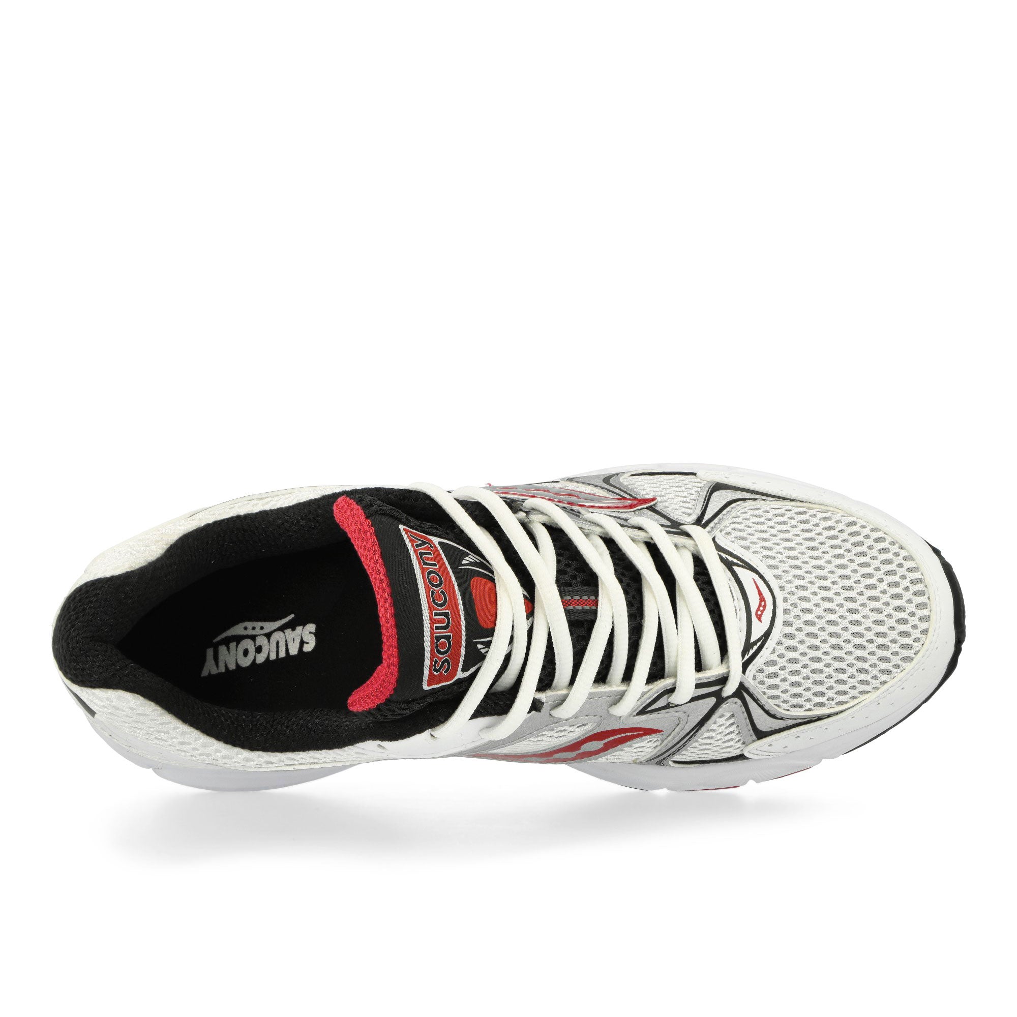 Saucony Ride Millennium White / Silver Red Low Top Sneakers Detailfoto | Overkill