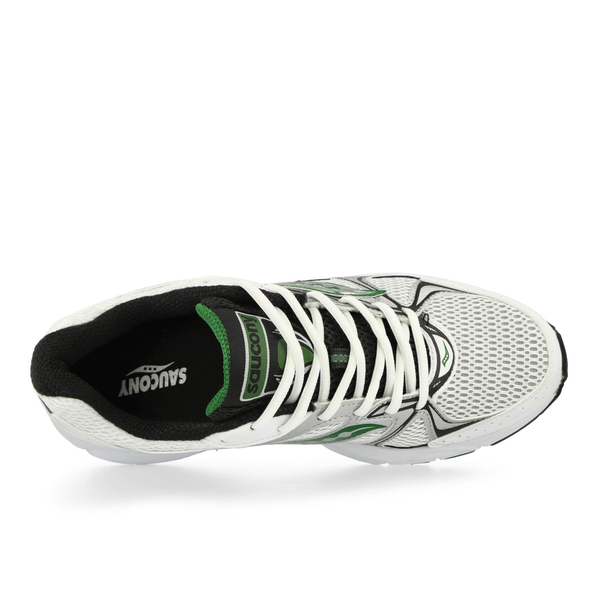 Saucony Ride Millennium White / Green Low Top Sneakers Detailfoto | Overkill