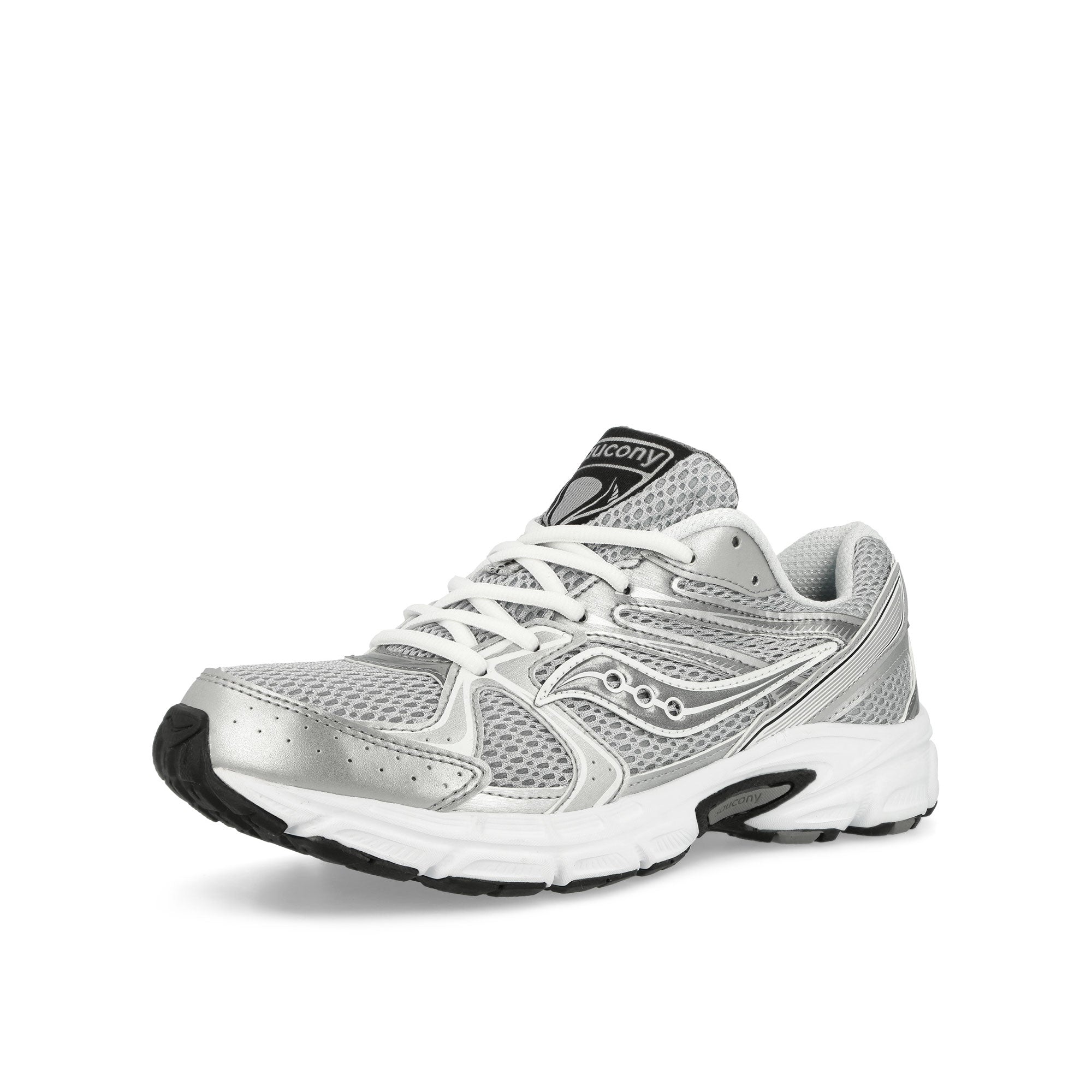 Saucony Ride Millennium Silver Low Top Sneakers Close Up | Overkill