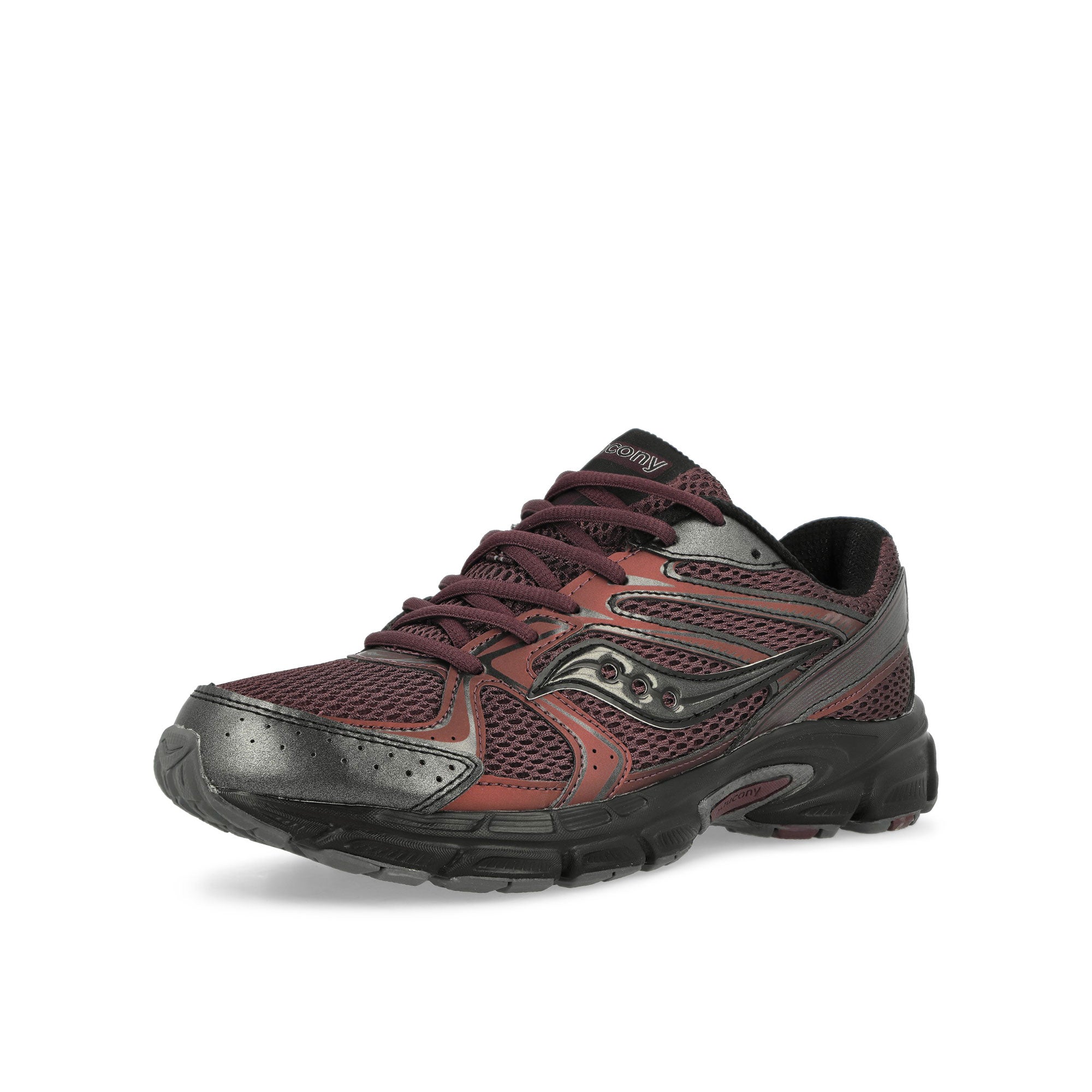 Saucony Ride Millennium Brown / Metallic Low Top Sneakers Close Up | Overkill