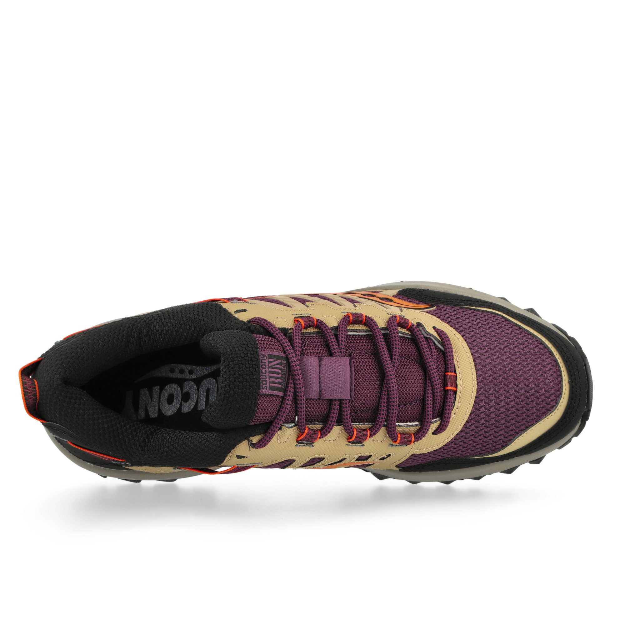 Saucony Grid Peak Purple / Orange Low Top Sneakers Detailfoto | Overkill