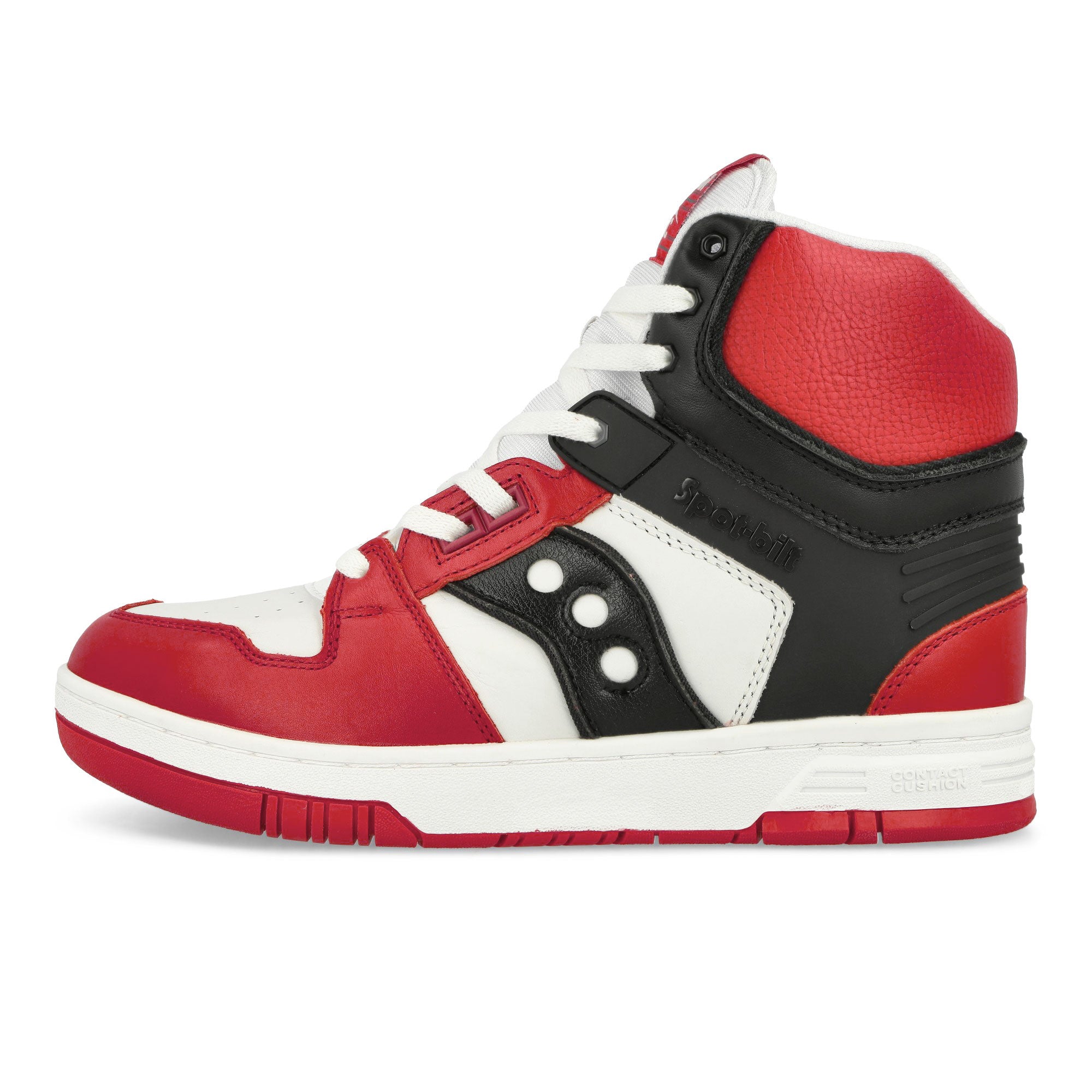 Saucony Sonic High White-Red High Top Sneakers S70820-1 | Overkill