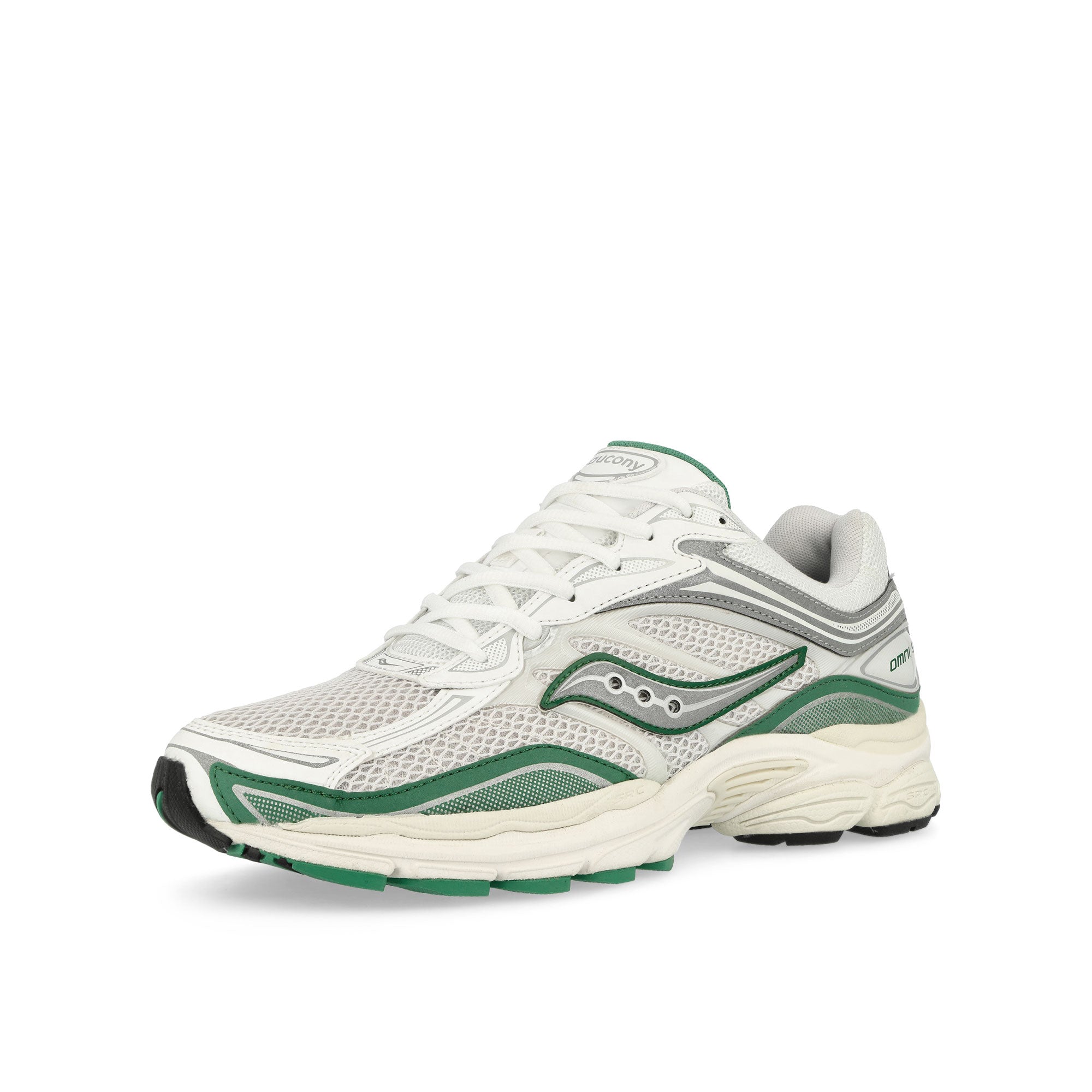 Saucony Progrid Omni 9 White Low Top Sneakers Close Up | Overkill